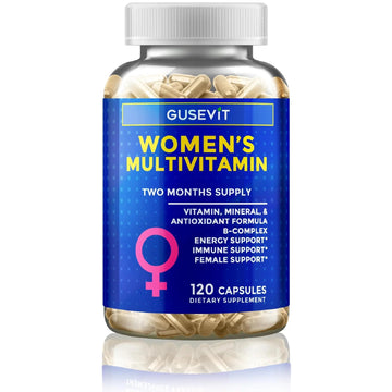 Gusevit 37-in-1 Women's Multivitamin for Immune & Stress Support, Energy Booster, Bone & Skin Health & Hair Growth | Gusevit uk supplements