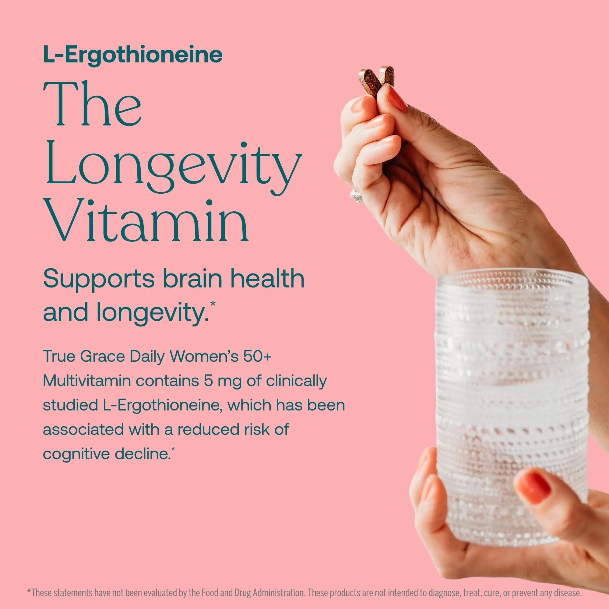 True Grace Daily Women’s Multivitamin 50+ - 60 Easy-to-Swallow Tablets - Immune, Energy, Longevity & Memory Support True Grace uk supplements