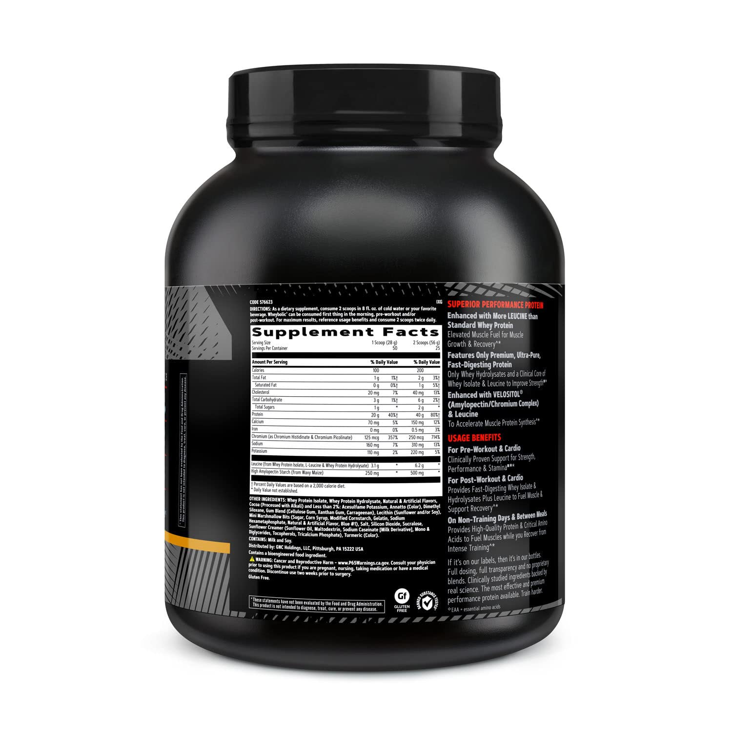 GNC AMP Wheybolic Protein Powder | Targeted Muscle Building and Workout Support Formula GNC uk supplements