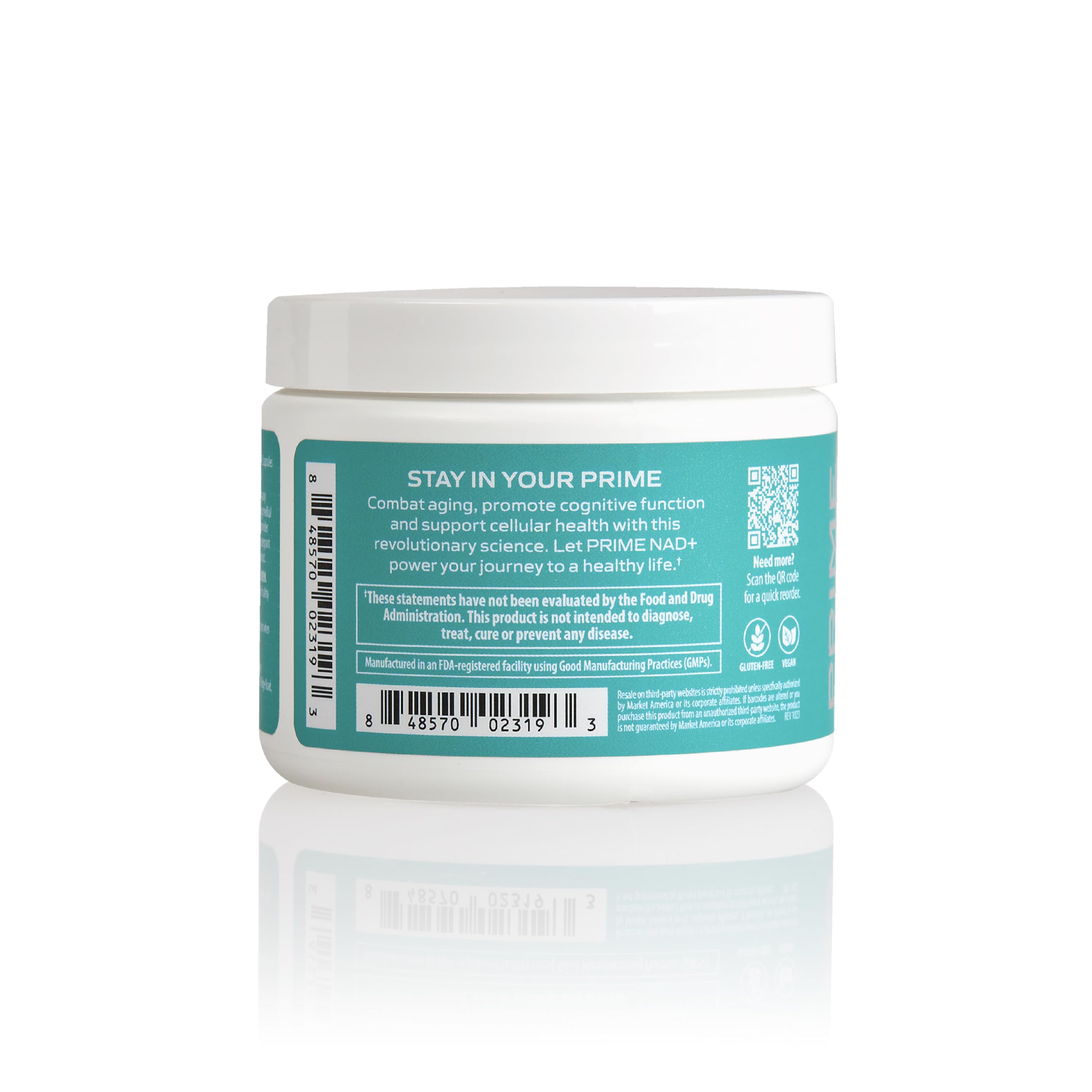 PRIME Anti-Aging Nutraceuticals NAD+ – Nicotinamide Riboside & Pterostilbene Supplement for Cellular Energy, Healthy Aging & Vitality, Vegan, Gluten-Free, 30 Servings PRIME uk supplements