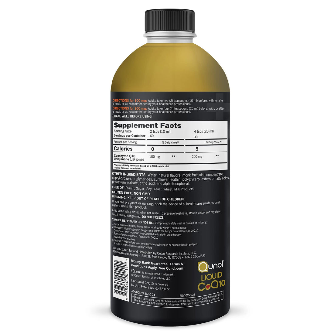 Qunol Liquid CoQ10 100mg, Superior Absorption Natural Supplement Form of Coenzyme Qunol uk supplements