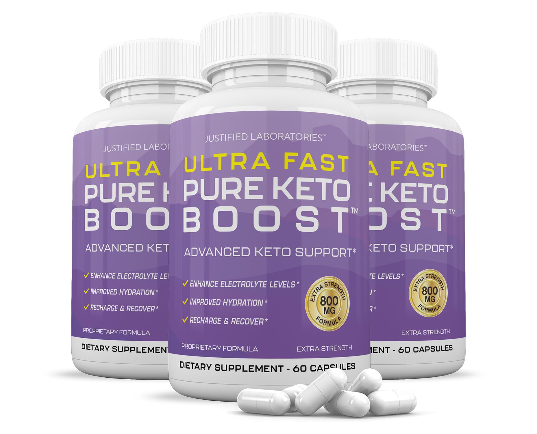 (5 Pack) Ultra Fast Pure Keto Boost Pills 1275MG New & Improved Formula Contains Apple Justified Laboratories uk supplements