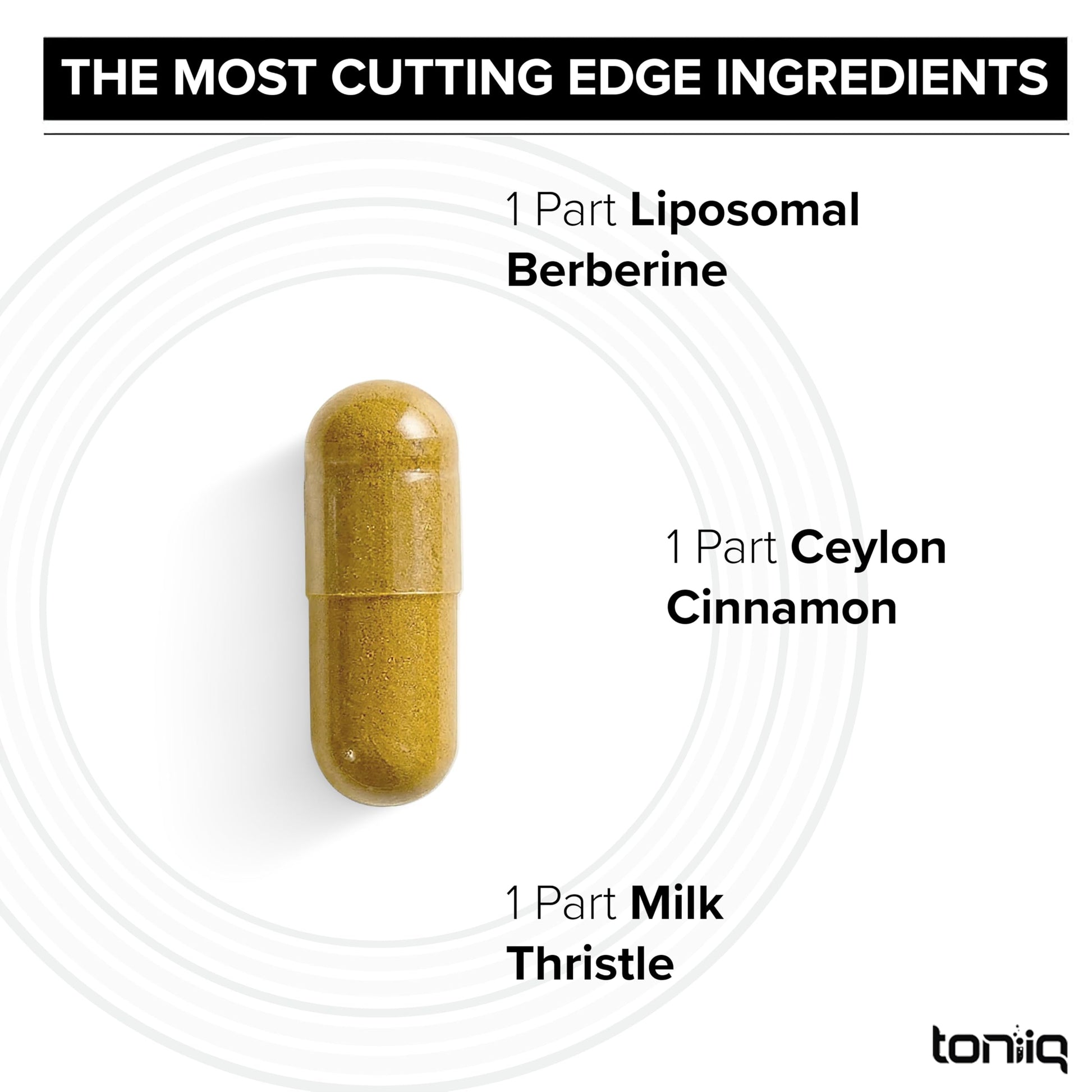 Toniiq Liposomal Berberine – High-Strength 1,500mg Complex with LipoAvail® Liposomal Berberine Supplement with Cinnamon, Milk Thistle & Chromium – Third-Party Tested – 90 Capsules Toniiq uk supplements