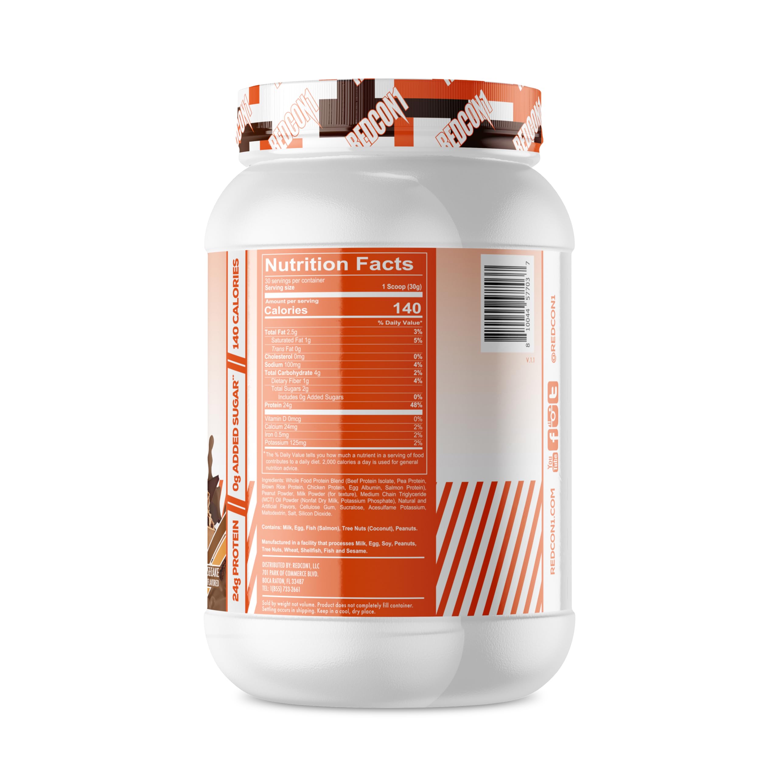 REDCON1 MRE Lite Whole Food Protein Powder, Juniors, Peanut Butter Chocolate REDCON1 uk supplements