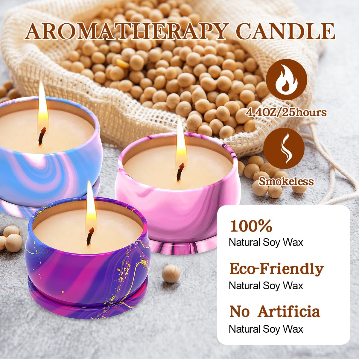 Scented Candles Set of 3, Aromatherapy Candle Set, Home Scented Candles for Winter, Holiday Weimingte uk supplements