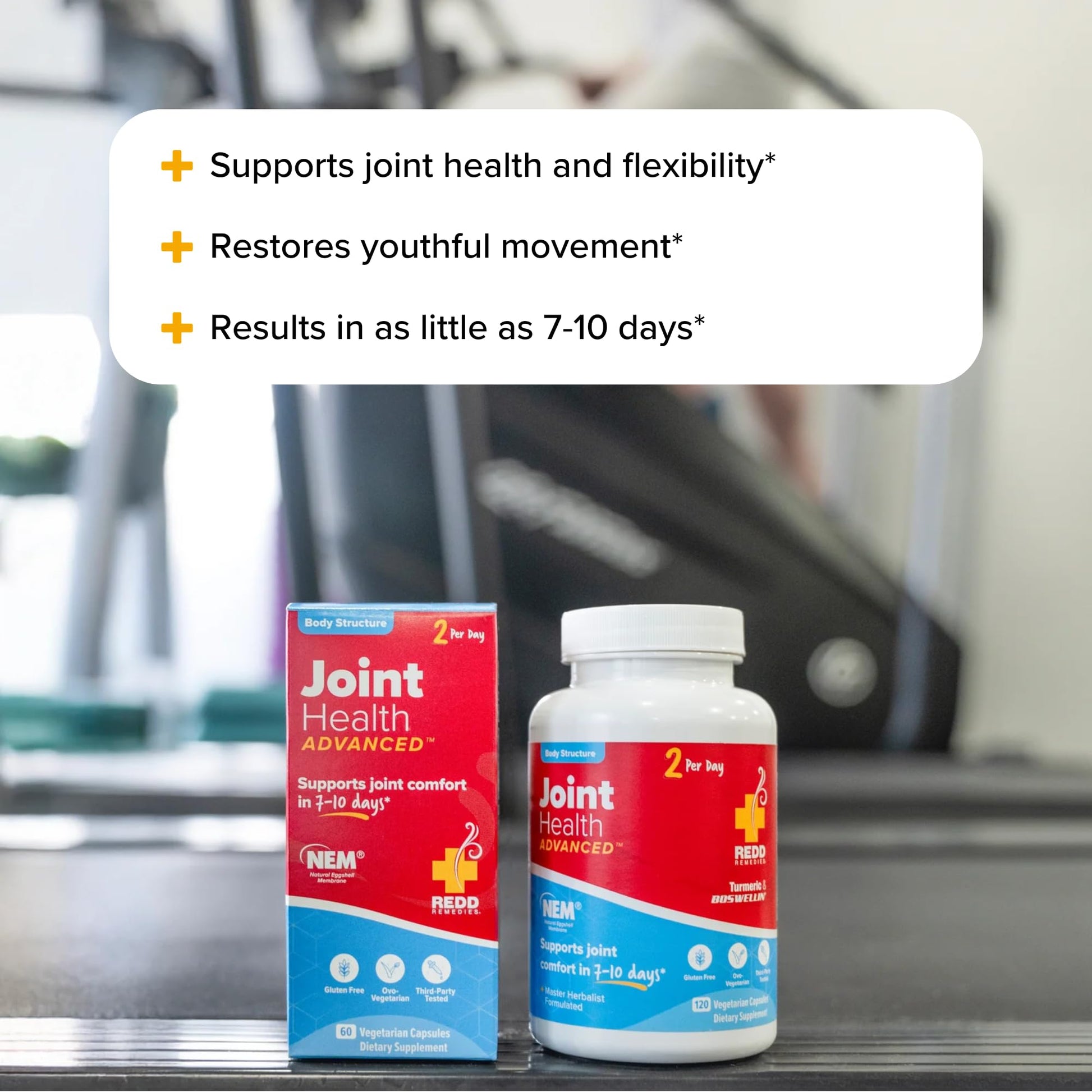 Redd Remedies, Joint Health Advanced, Helps Strengthen Connective Tissue and Cartilage, Fast-Acting Comfort with Boswellia Serrata and Turmeric, 120 Vegetarian Capsules Redd Remedies uk supplements