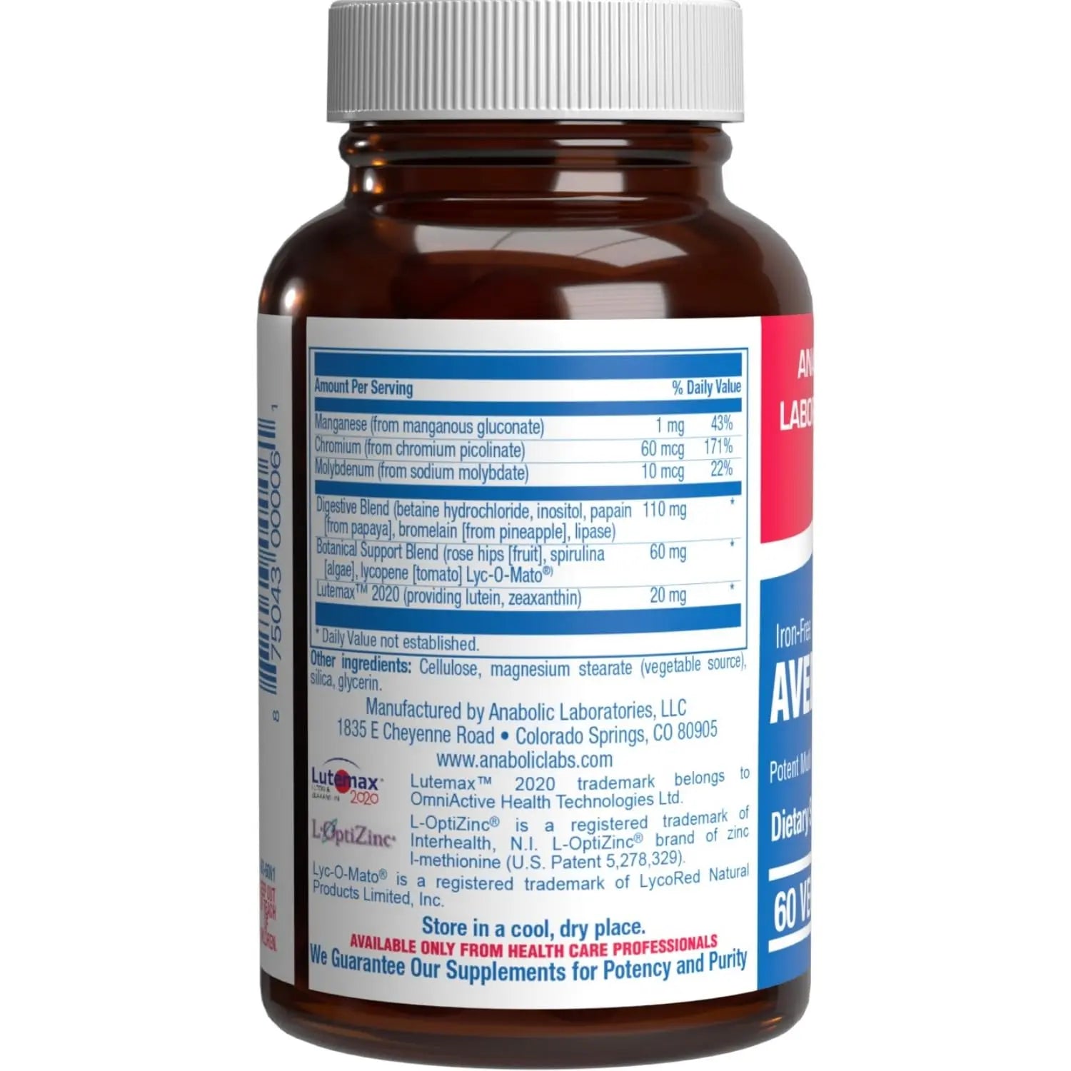 Iron Free Multivitamin for Women 50 and Over - Gentle Easy to Digest Over 50 Multivitamin for Men & Women with 30 Nutrients for Comprehensive Wellness & Immune Support Anabolic Laboratories uk supplements