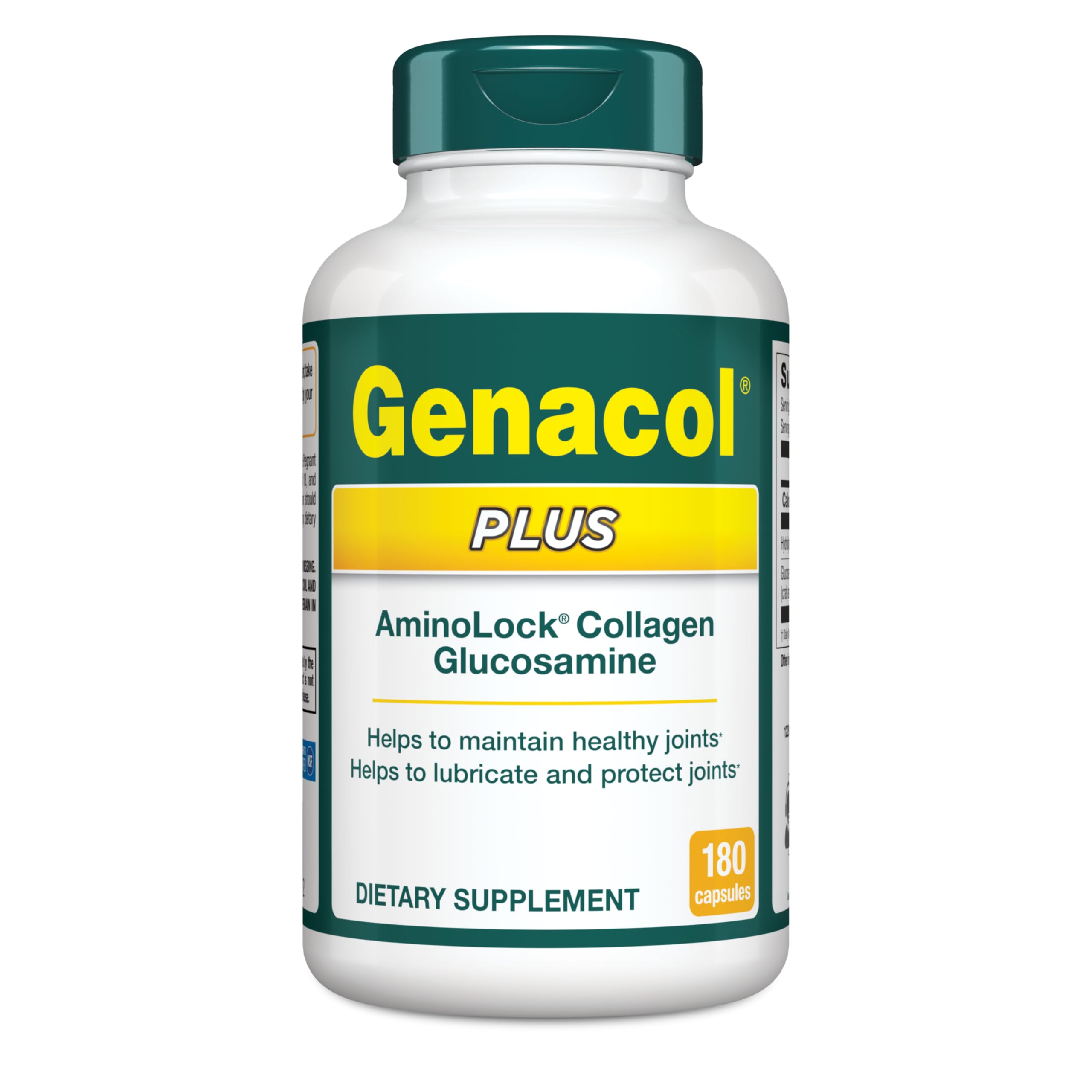 Genacol Plus – Glucosamine and Collagen Joint Supplement, Lubricates, Protects and Maintains Heathy Joints, Relieves Joint Discomfort Plus, 180 Capsules (60-Day Supply) Genacol uk supplements