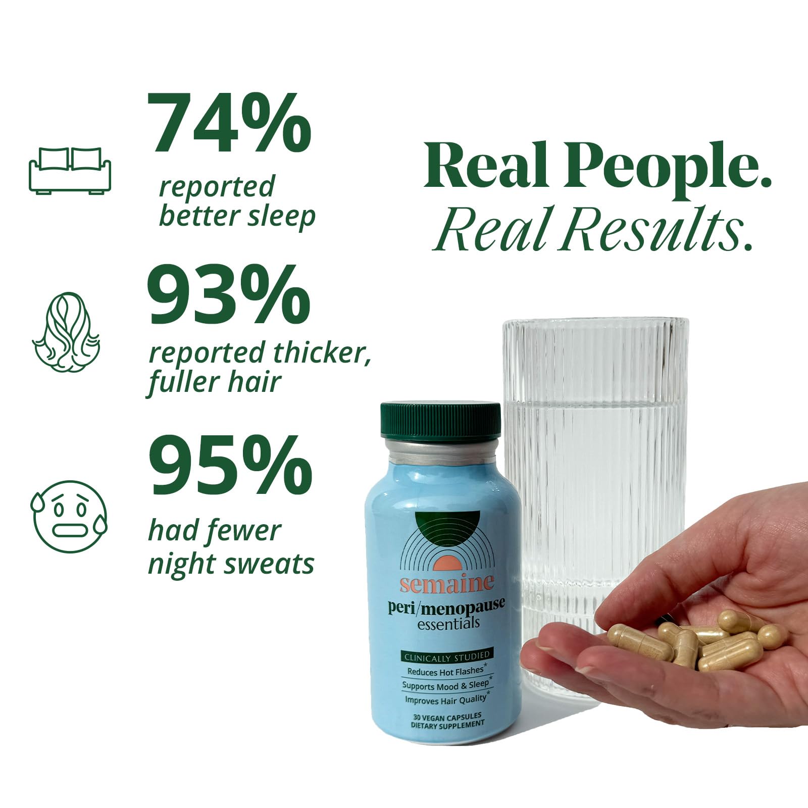 Advanced Menopause Relief Supplement for Women - Promotes Mood, Reduces Hot Flashes Semaine uk supplements