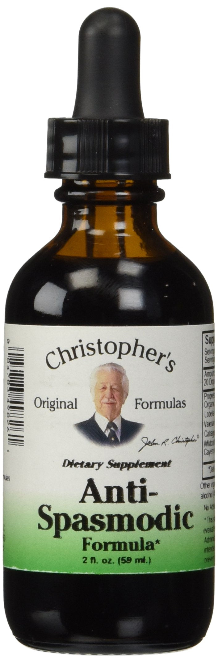 Christopher’s Original Formulas Anti-Spasmodic Formula | 2 oz Liquid Herbal Supplement | Synergistic Blend for Nervous System Support | Skullcap, Valerian & Cayenne Christopher's Original Formulas uk supplements