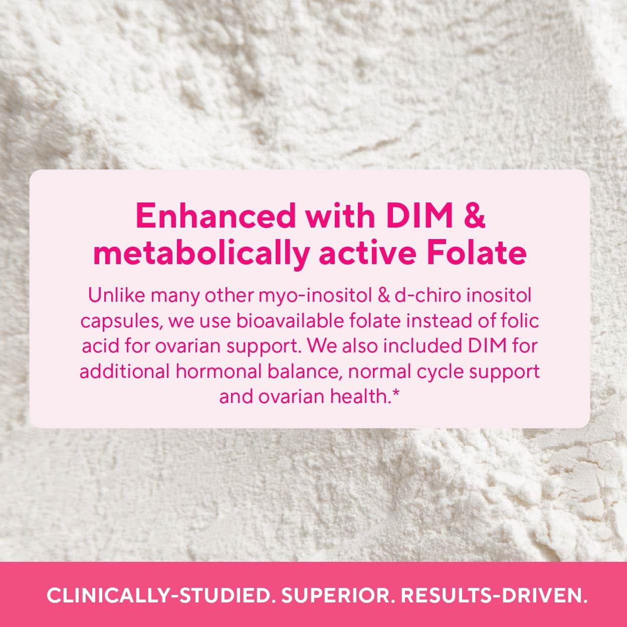 Premium Ovarian Health Support Supplement – Hormone Balance, Ovulation & Cycle Regularity - Myo-Inositol & D-Chiro Inositol Supplement for Women – 40:1 Inositol Ratio With Folate & DIM – 90 Capsules Sunergetic uk supplements