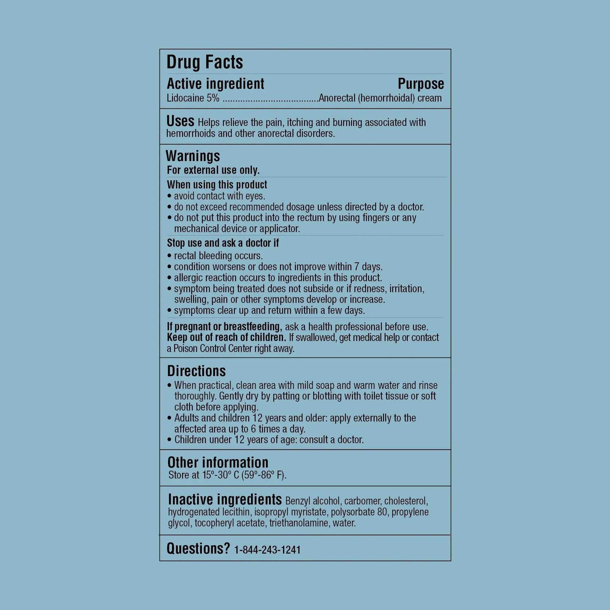 Curist 5% Lidocaine Numbing Cream - 6 oz (170 g) XL Tube - Soothing Numbing Cream for Temporary Discomfort, Itching, and Burning from Hemorrhoids Lidocaine 5% (1 Pack - 6 oz Tube) Curist uk supplements