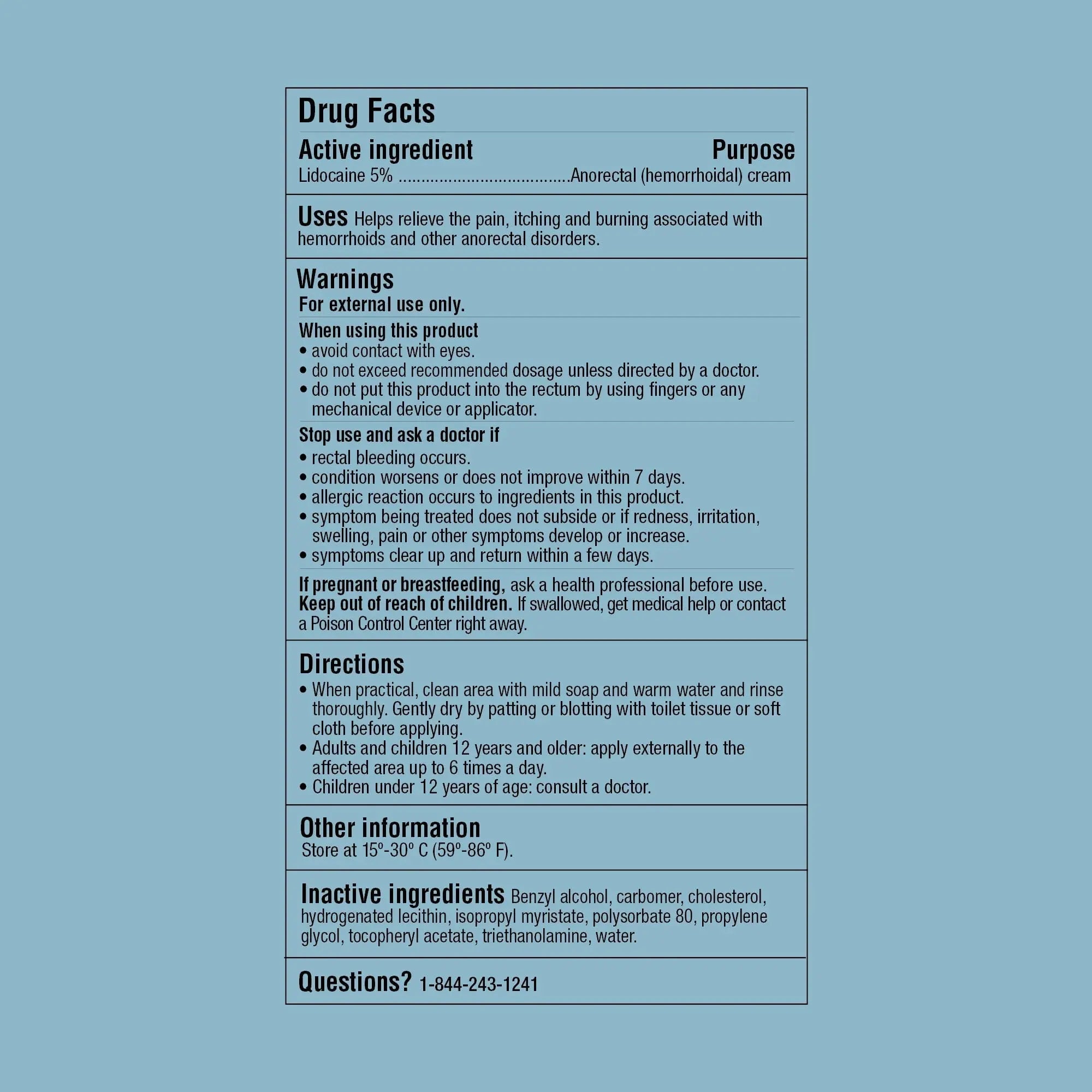 Curist 5% Lidocaine Numbing Cream - 6 oz (170 g) XL Tube - Soothing Numbing Cream for Temporary Discomfort, Itching, and Burning from Hemorrhoids Lidocaine 5% (1 Pack - 6 oz Tube) Curist uk supplements