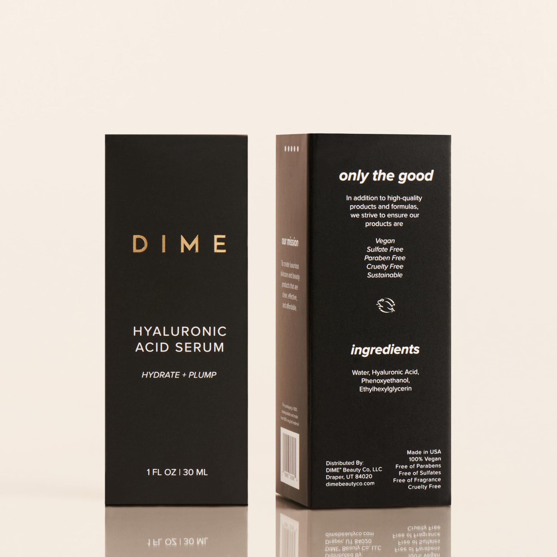 DIME Beauty Hyaluronic Acid Serum, Ultra Hydrating Face Serum with Pure Hyaluronic Acid, 1 oz / 30 ml DIME uk supplements