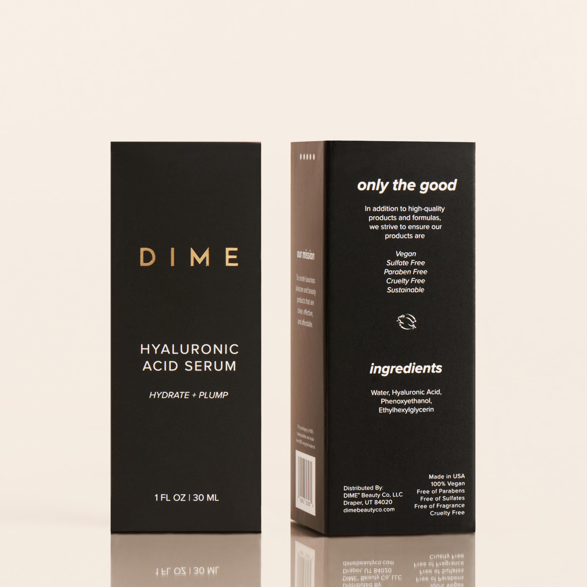 DIME Beauty Hyaluronic Acid Serum, Ultra Hydrating Face Serum with Pure Hyaluronic Acid, 1 oz / 30 ml DIME uk supplements