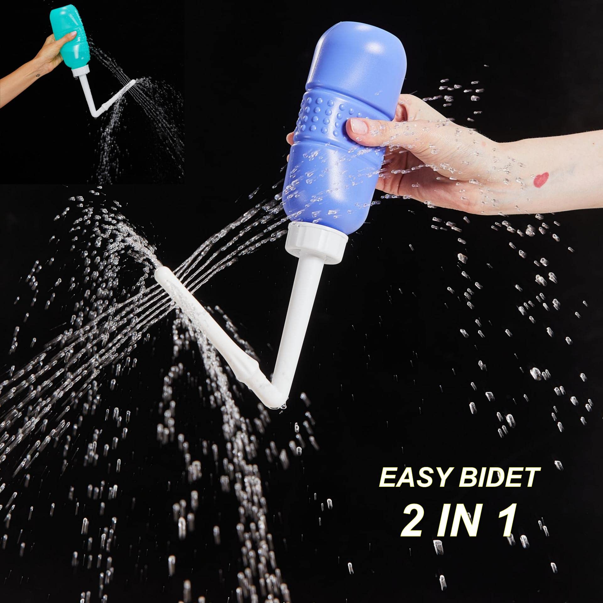 2PCS Vaginal irrigation Intimate Wash for Women,Portable Bidet Travel Bidets,Peri Bottle TONELIFE uk supplements