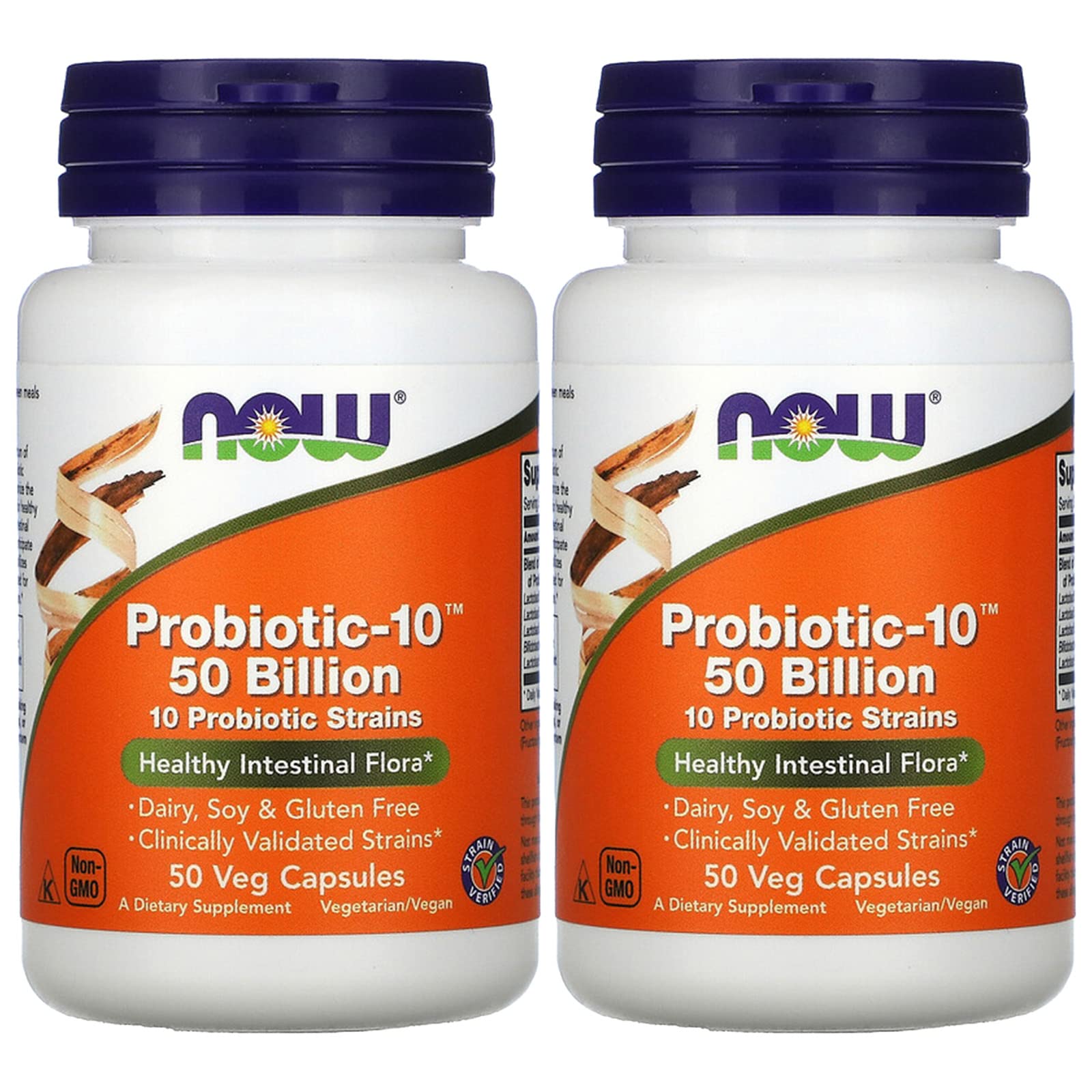 Probiotic10 50 Billion - Now Foods - 50 - VegCap -(Pack of 2) NOW Foods uk supplements