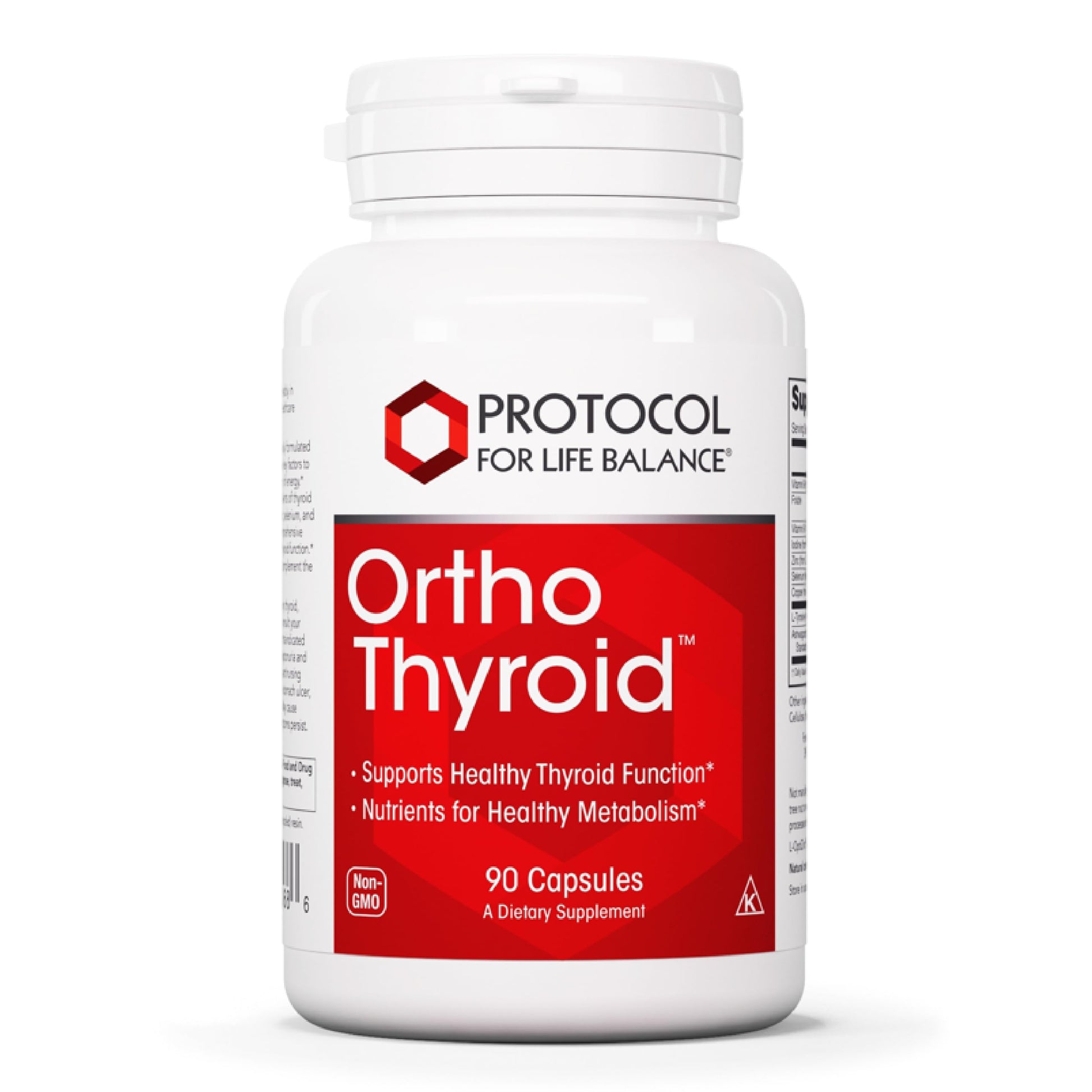 PROTOCOL FOR LIFE BALANCE Ortho Thyroid - Supports Healthy Thyroid Function* - with Ashwagandha, Zinc & Selenium - Non-GMO & Kosher - 90 Veg Capsules PROTOCOL FOR LIFE BALANCE uk supplements