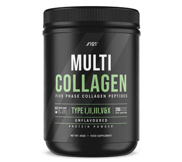 Multi Collagen Protein Powder (400g) - Types I, II, III, V & X - Hydrolyzed Grass Fed Bovine, Wild Caught Fish ALPHA01 uk supplements