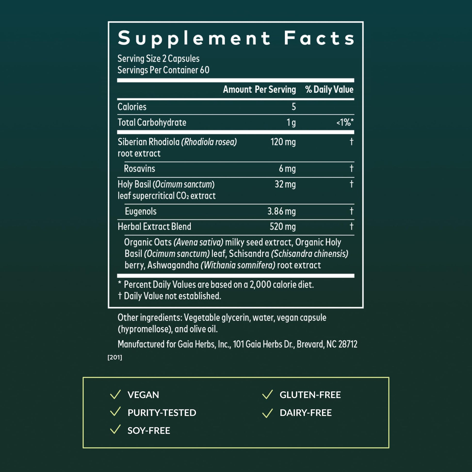 Gaia Herbs Adrenal Health Daily Support, Help Maintain Healthy Energy & Stress Levels*,120 Liquid Phyto-Caps Adrenal Health Nightly Restore, 120 Liquid Phyto-Caps - Bundle Gaia Herbs uk supplements