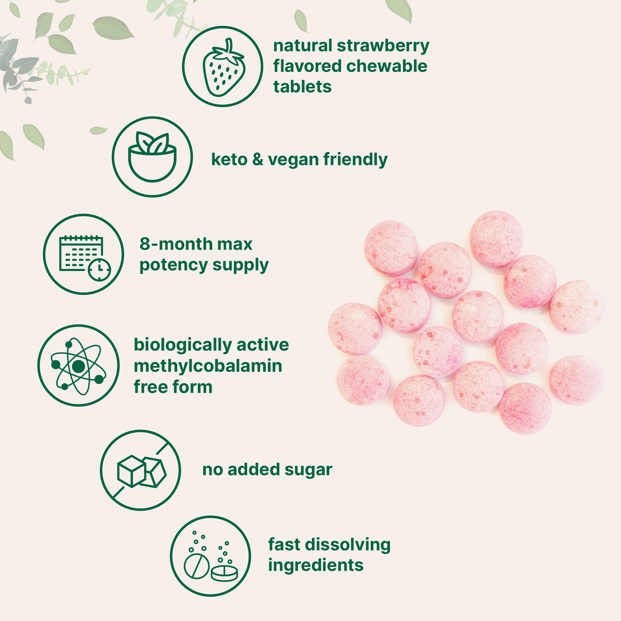 Micro Ingredients Vitamin B12 5000mcg | Methyl B12 Active Form – 240 Chewable Micro Ingredients uk supplements