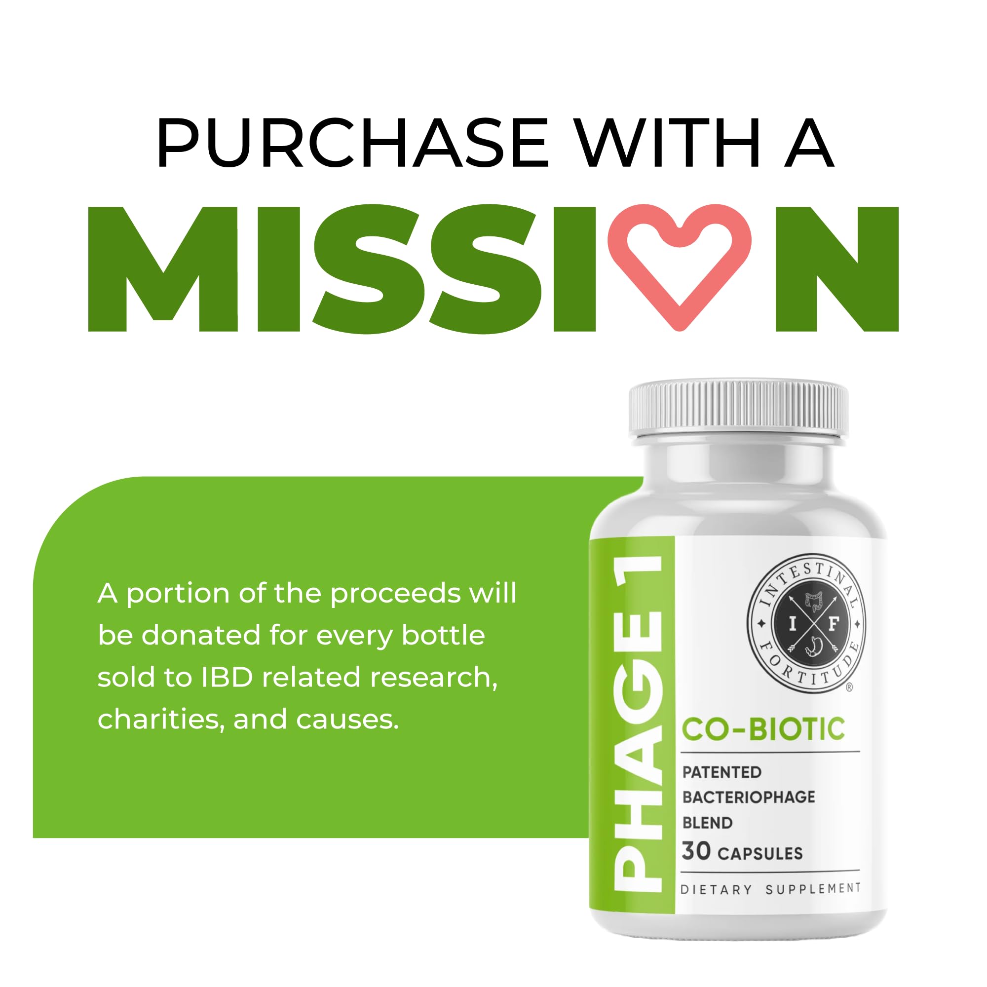 Intestinal Fortitude Phage 1 - Ultimate Gut Health Supplement, Total Restore Intestinal Defense, Patented Bacteriophage Blend for Gut Support, Digestive & Immune System Health, Destroy Bad Bacteria Intestinal Fortitude uk supplements