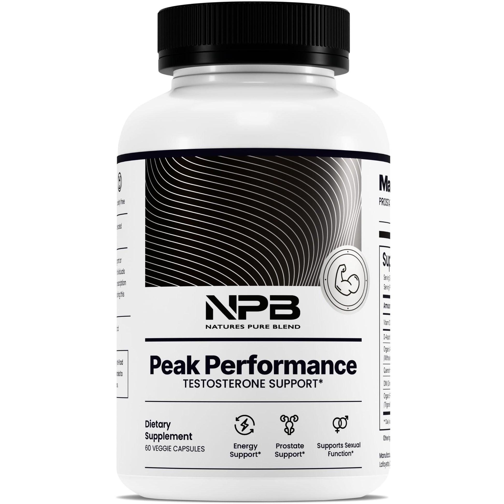 Nature's Pure Blend Peak Performance – Testosterone Supplement for Men with D-Aspartic Acid, Ashwagandha & DIM – Mens Prostate Health Support, Muscle Strength & Energy – Prostate Supplement Nature's Pure Blend uk supplements