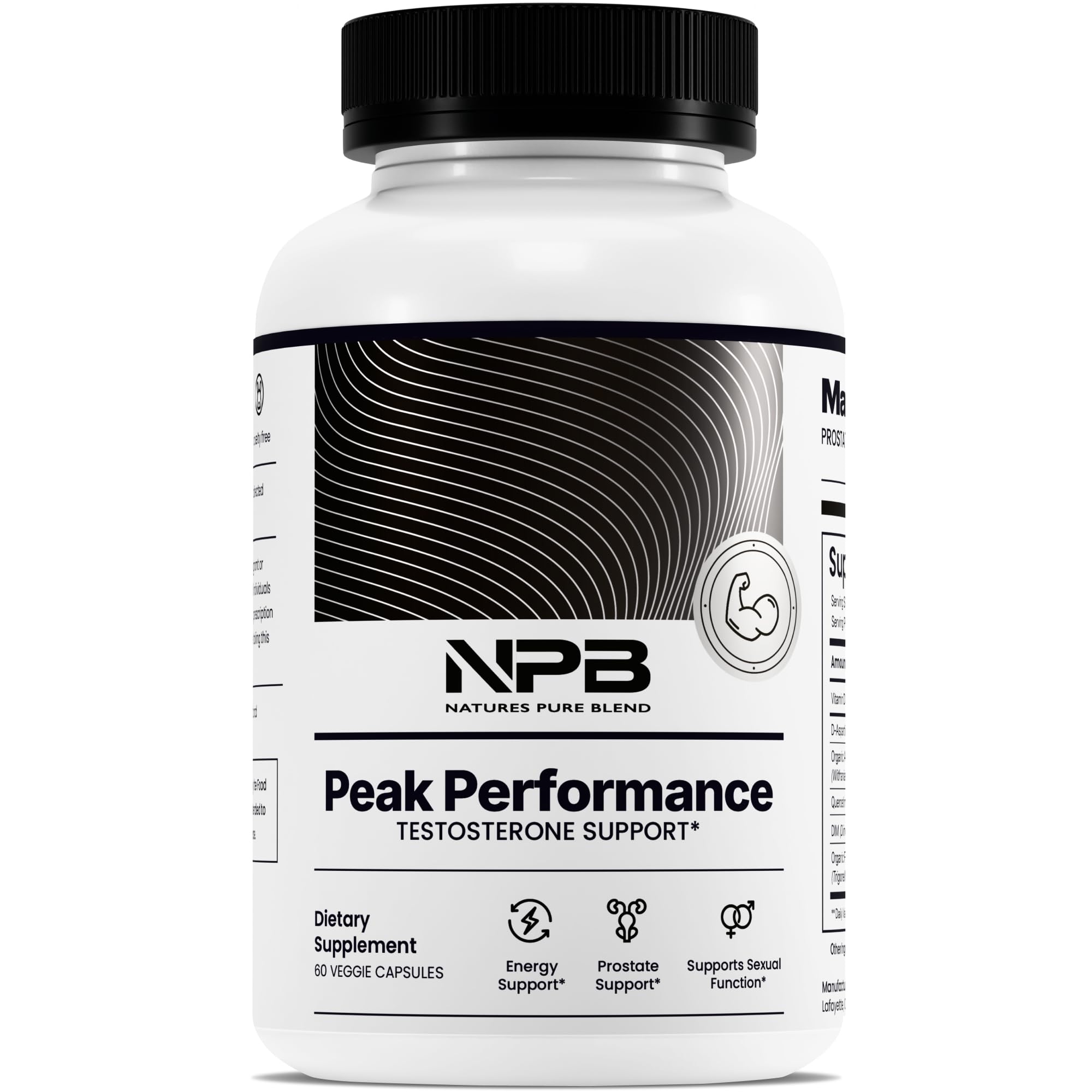 Nature's Pure Blend Peak Performance – Testosterone Supplement for Men with D-Aspartic Acid, Ashwagandha & DIM – Mens Prostate Health Support, Muscle Strength & Energy – Prostate Supplement Nature's Pure Blend uk supplements