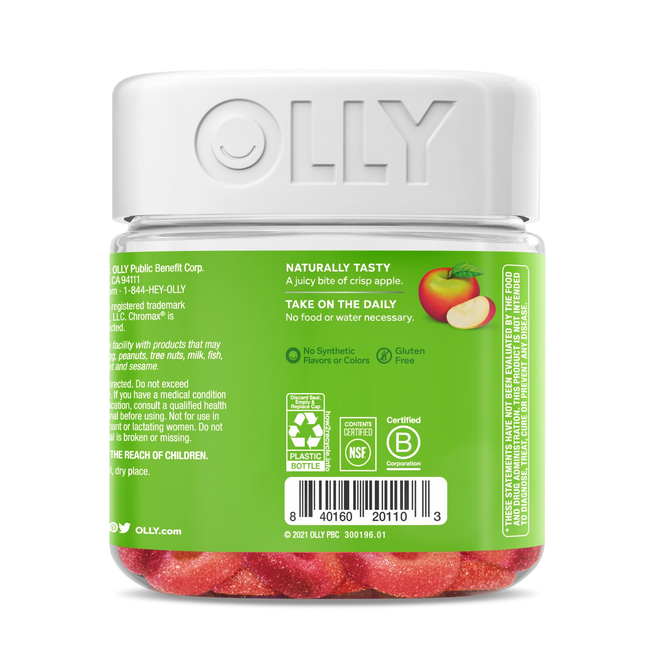 OLLY Metabolism Gummy Rings, Apple Cider Vinegar, Vitamin B12, Chromium, Energy OLLY uk supplements