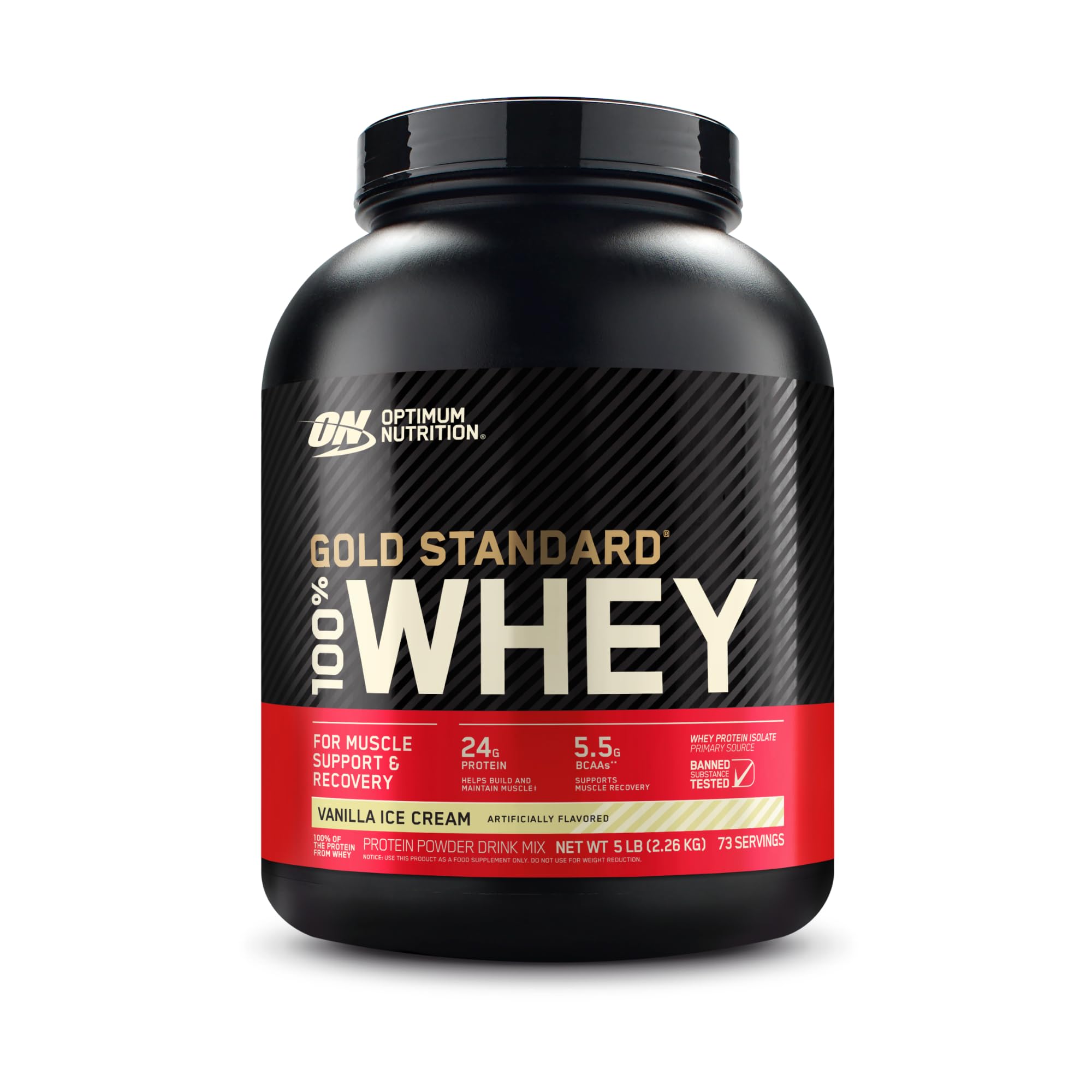 Optimum Nutrition Gold Standard 100% Whey Protein Powder, Vanilla Ice Cream & Microniz Optimum Nutrition uk supplements