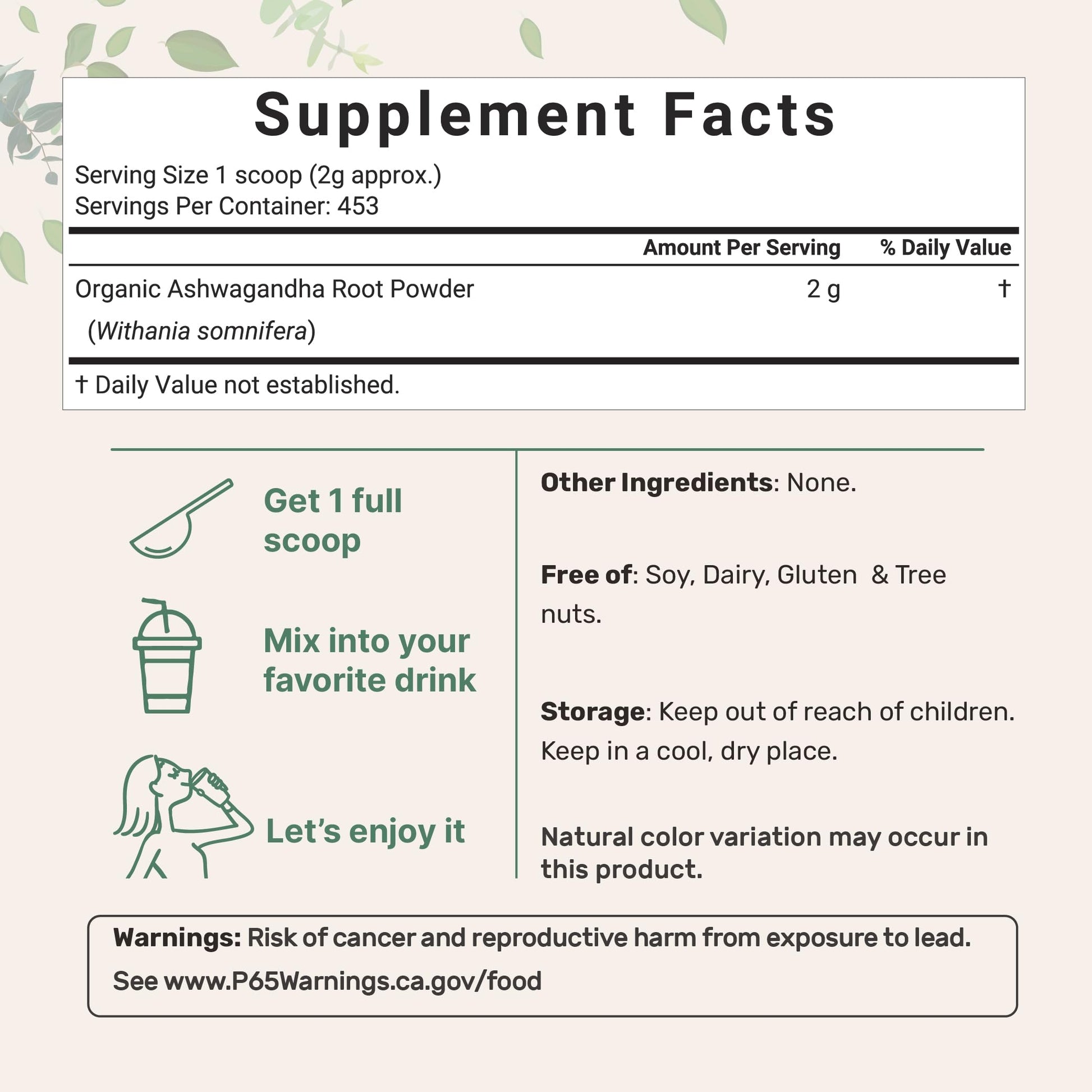Micro Ingredients Organic Ashwagandha Root Powder | 2 Pound, No Filler, No Additives, Highly Purified | Active Withanolides, Adaptogenic Ayurvedic Herbal Supplements, Gluten Free, India Origin Micro Ingredients uk supplements