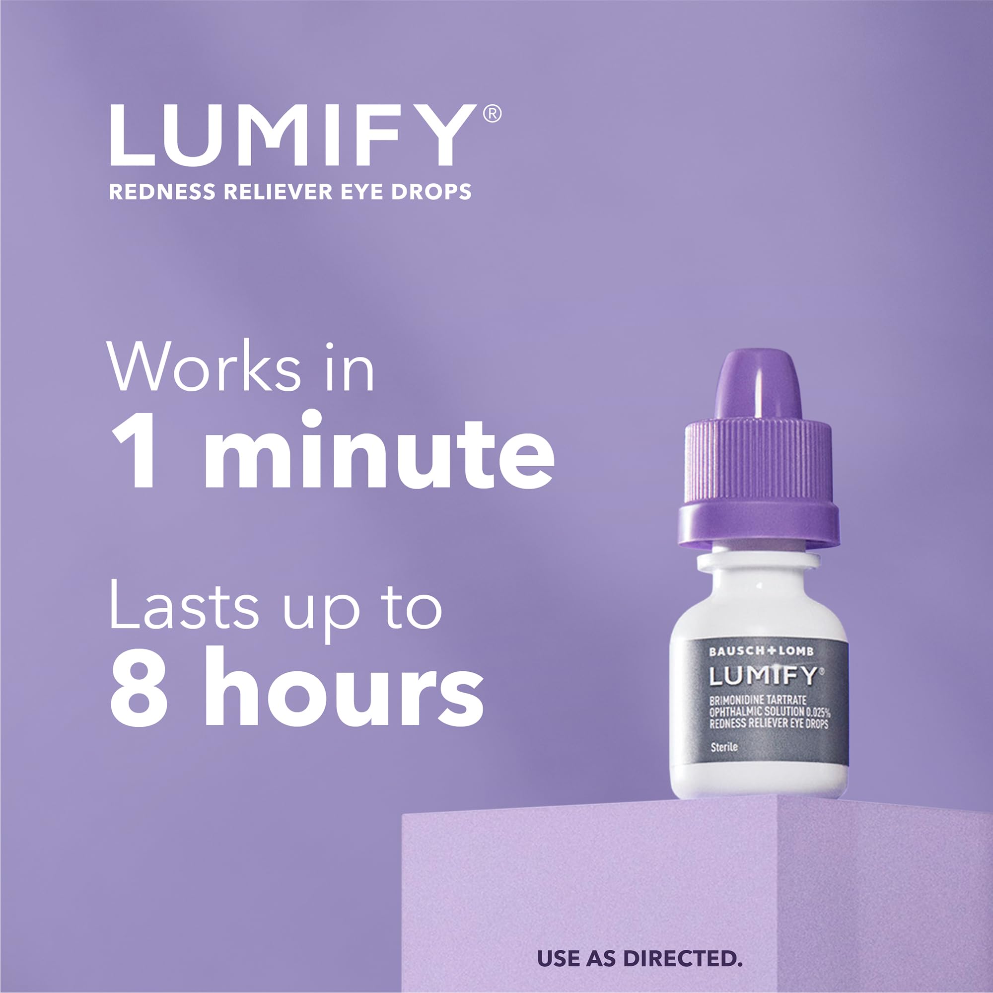 LUMIFY Eye Drops for Red Eyes, Redness Reliever for Brighter Looking Eyes, Works in 1 Minute & Lasts Up to 8 Hours, Eye Drops, 0.17 Fl Oz (5 mL) LUMIFY uk supplements