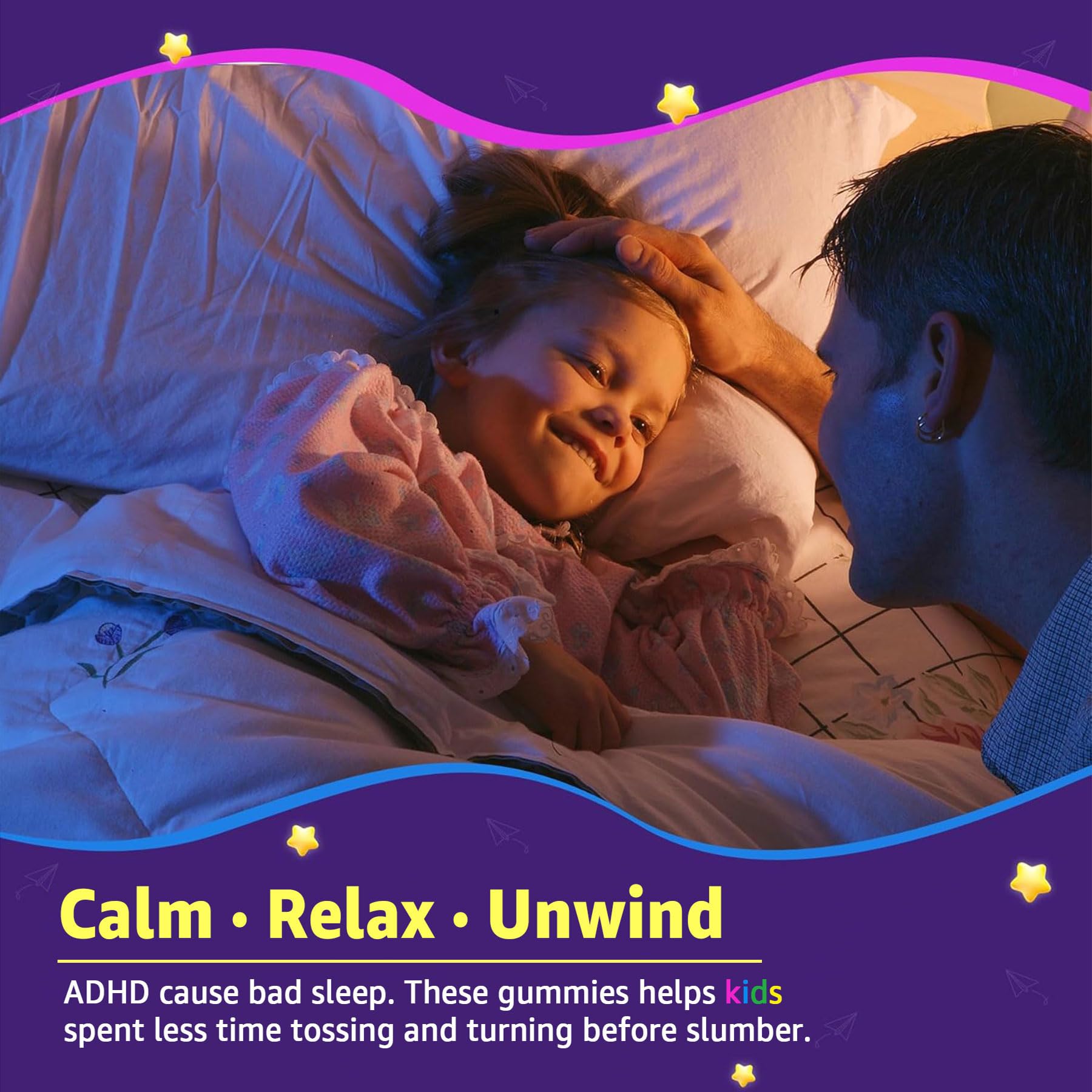 LILICARE Kids Sleep Gummies - Magnesium Glycinate Gummies, Melatonin Free Sleep Aid | Magnesium, Calcium, D3, B6, L Theanine | Kid Melatonin Alternative for Restful Sleep (Pack of 2) LILICARE uk supplements