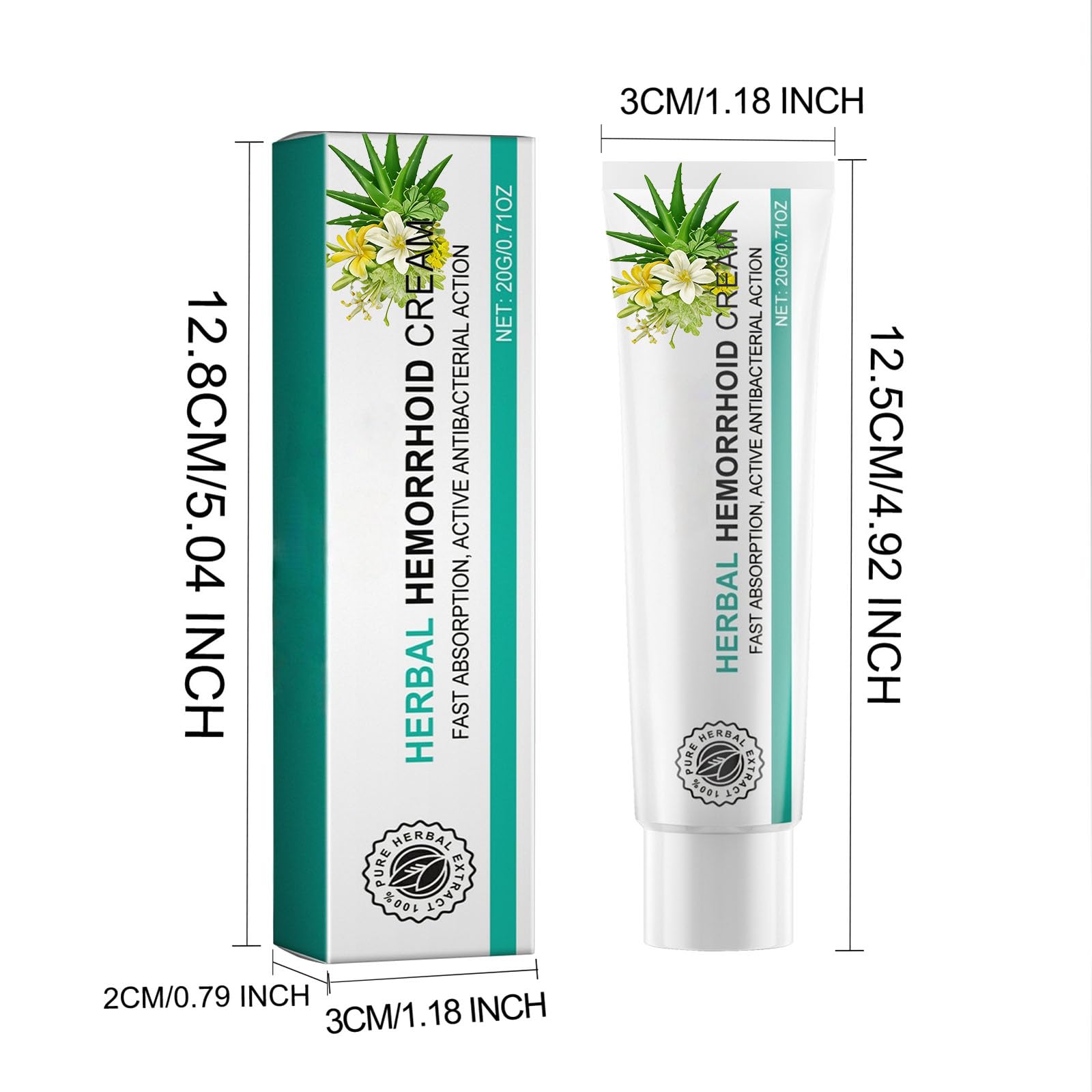 Hushblade Hemorrhoid Body Cream, Natural Herbal Hemorrhoid Cream, for Men and Women Moisturizing and Nourishing Hushblade uk supplements