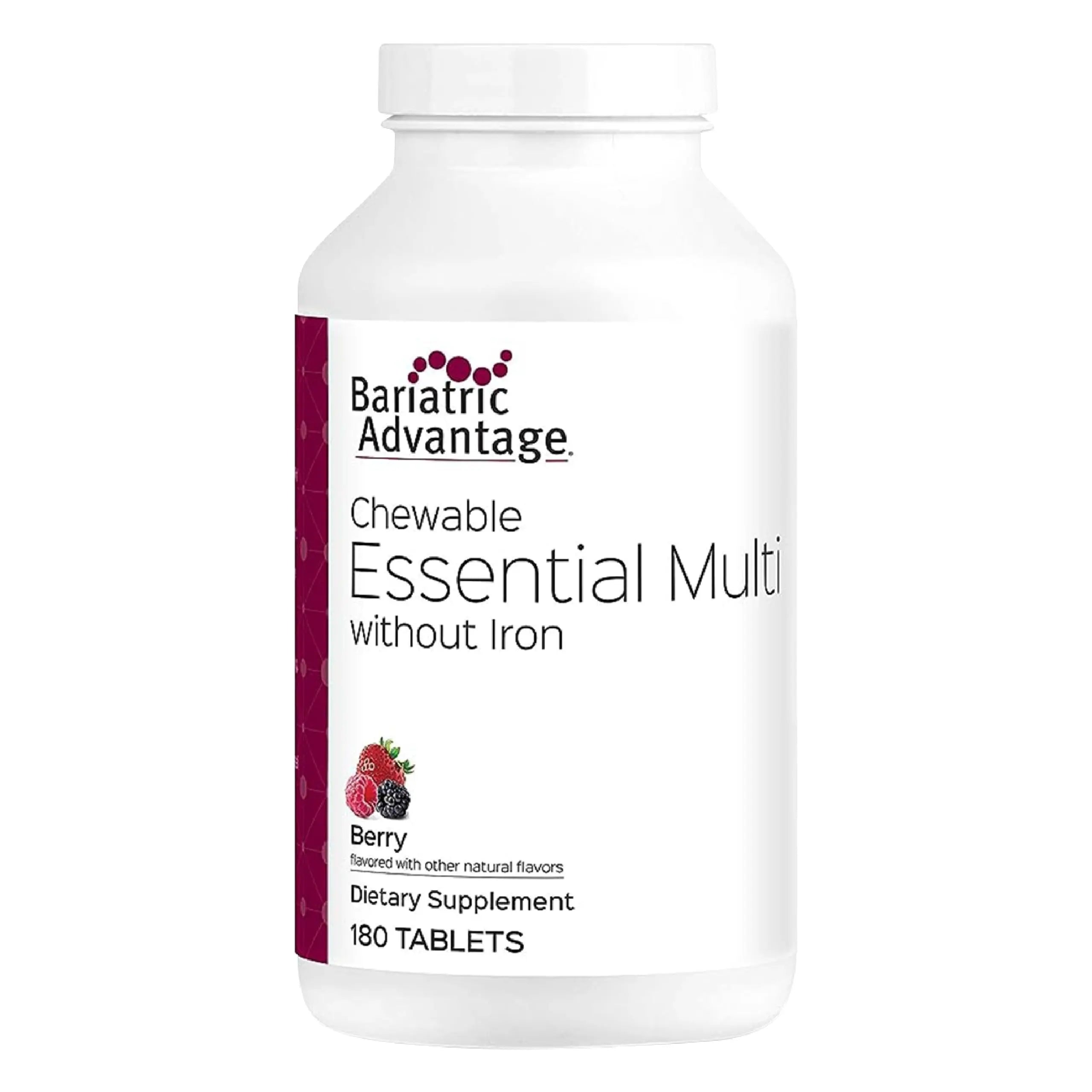 Bariatric Advantage Chewable Essential Multivitamin Without Iron - 200 DV of Key Nutrients - Trace Mineral Support Bariatric Advantage uk supplements