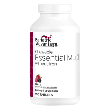 Bariatric Advantage Chewable Essential Multivitamin Without Iron - 200 DV of Key Nutrients - Trace Mineral Support Bariatric Advantage uk supplements