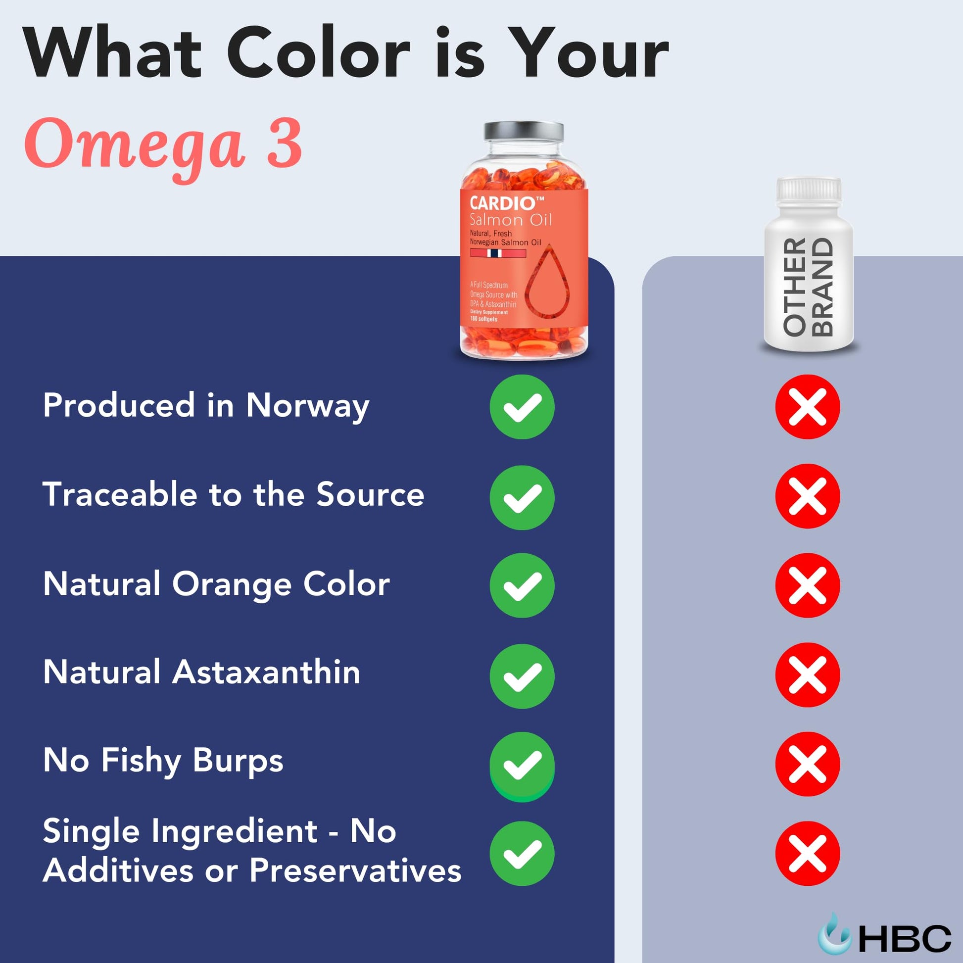 High Strength Omega 3 Fish Oil - 1000mg, Norwegian Salmon Oil with EPA & DHA, No Burping or Aftertaste, Omega 3 Fatty Acids Supplement for Eye, Brain & Heart, Triglyceride Form - 180 Capsules Hofseth BioCare uk supplements