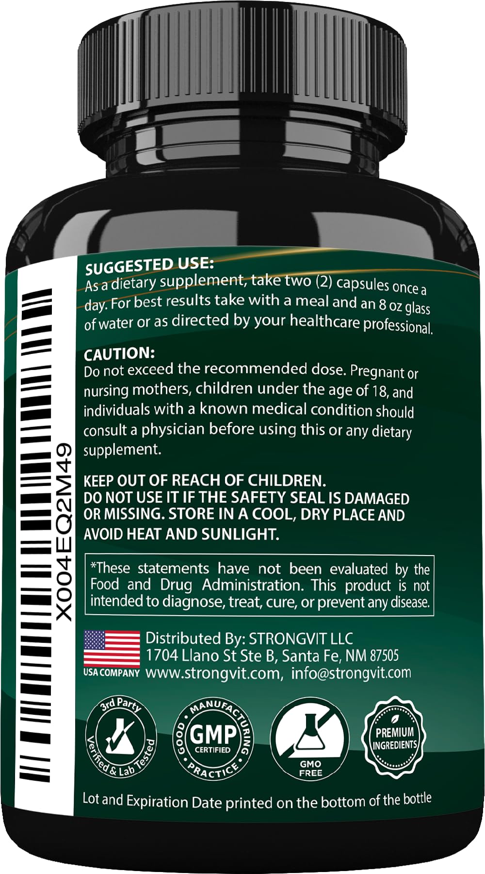 StrongVit Sea Moss Black Seed Oil Ashwagandha Ginger, Organic Sea Moss Capsules with Burdock Root, Irish Seamoss Pills with Bladderwrack, Advanced Multimineral Supplement, USA StrongVit uk supplements