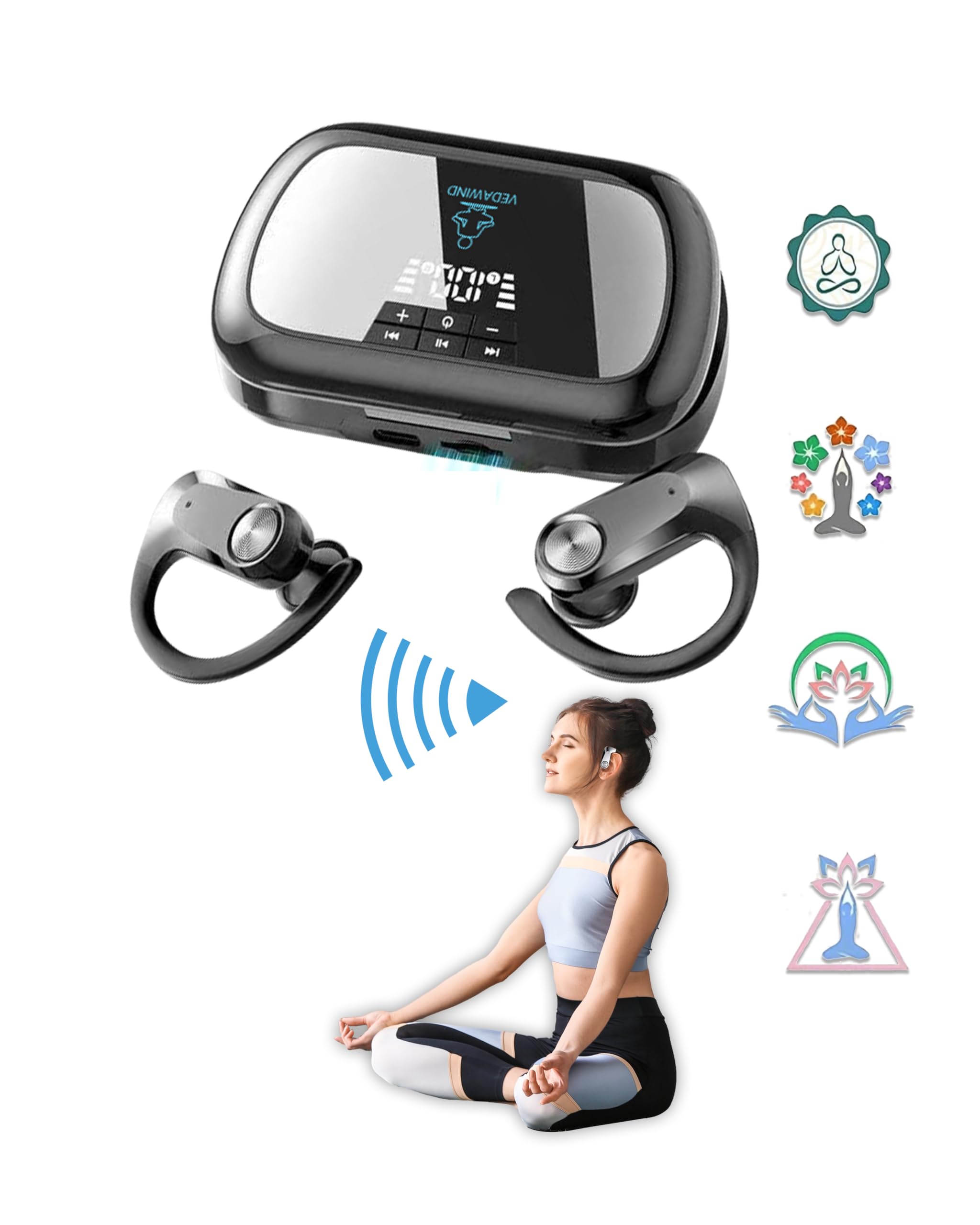Sound Frequency Machine, Vedawind Meditation Accessory, Mindfulness, Tone Therapy System Vedawind uk supplements