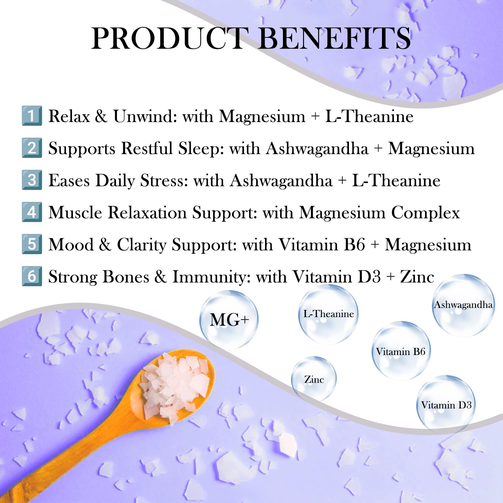 MATOP Magnesium Complex for Women Gummies - 8 in 1 Triple Magnesium Complex (Glycinate, Malate, Citrate) with L-Theanine, Ashwagandha, Vitamin D3, B6 & Zinc - Stress, Calm & Focus - 90 Vegan Gummies MATOP uk supplements