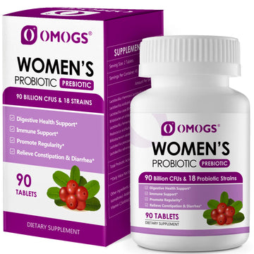 OMOGS Women's Probiotic,with Cranberry Extract and Organic Prebiotics,90 Billion CFUs OMOGS uk supplements