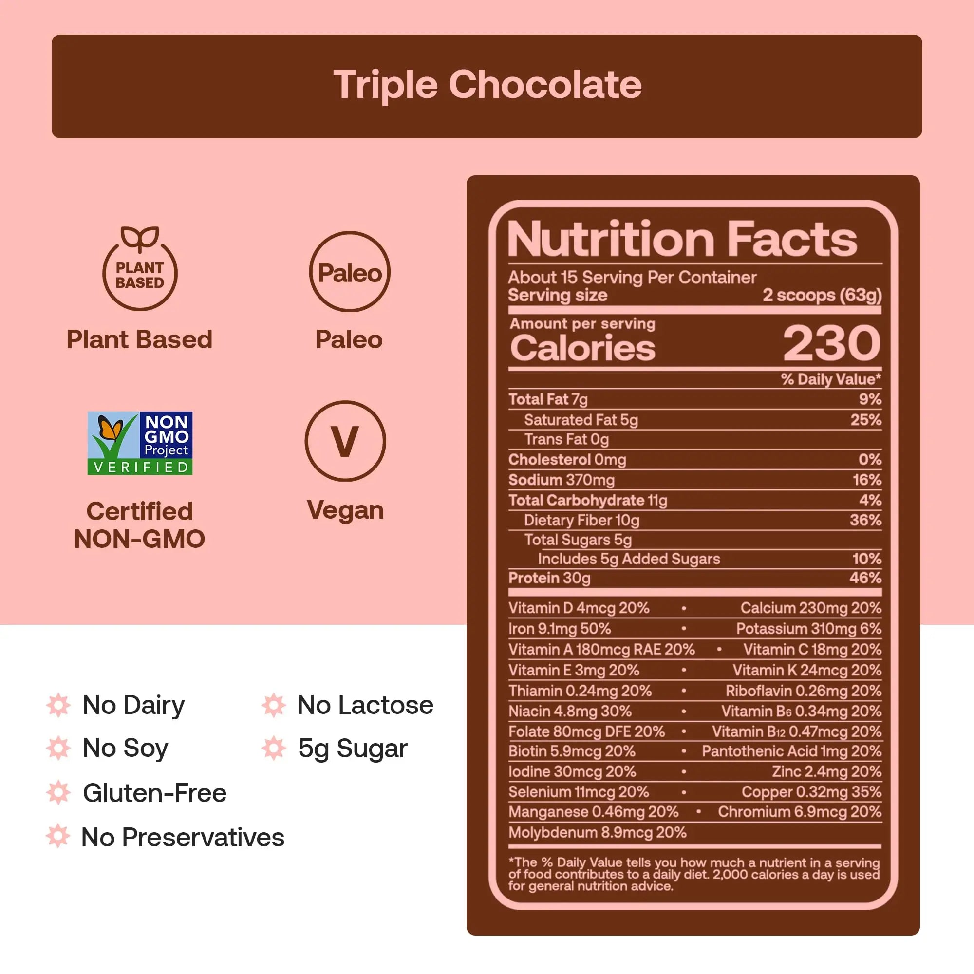 Happy Viking Plant-Based Protein Powder +100 Superfoods Chocolate Meal Replacement Shake, Created by Venus Williams, 30g Plant Protein, 10g Fiber, Vegan, Gluten-Free, Non-GMO,15 Meals Happy Viking uk supplements