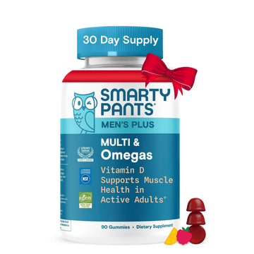 SmartyPants Men's Multivitamin Gummies - Improved Formula: Omega 3 (DHA/EPA), Methylfolate, Vitamin D3, C, Vitamin B12, B6, Vitamin A SmartyPants uk supplements
