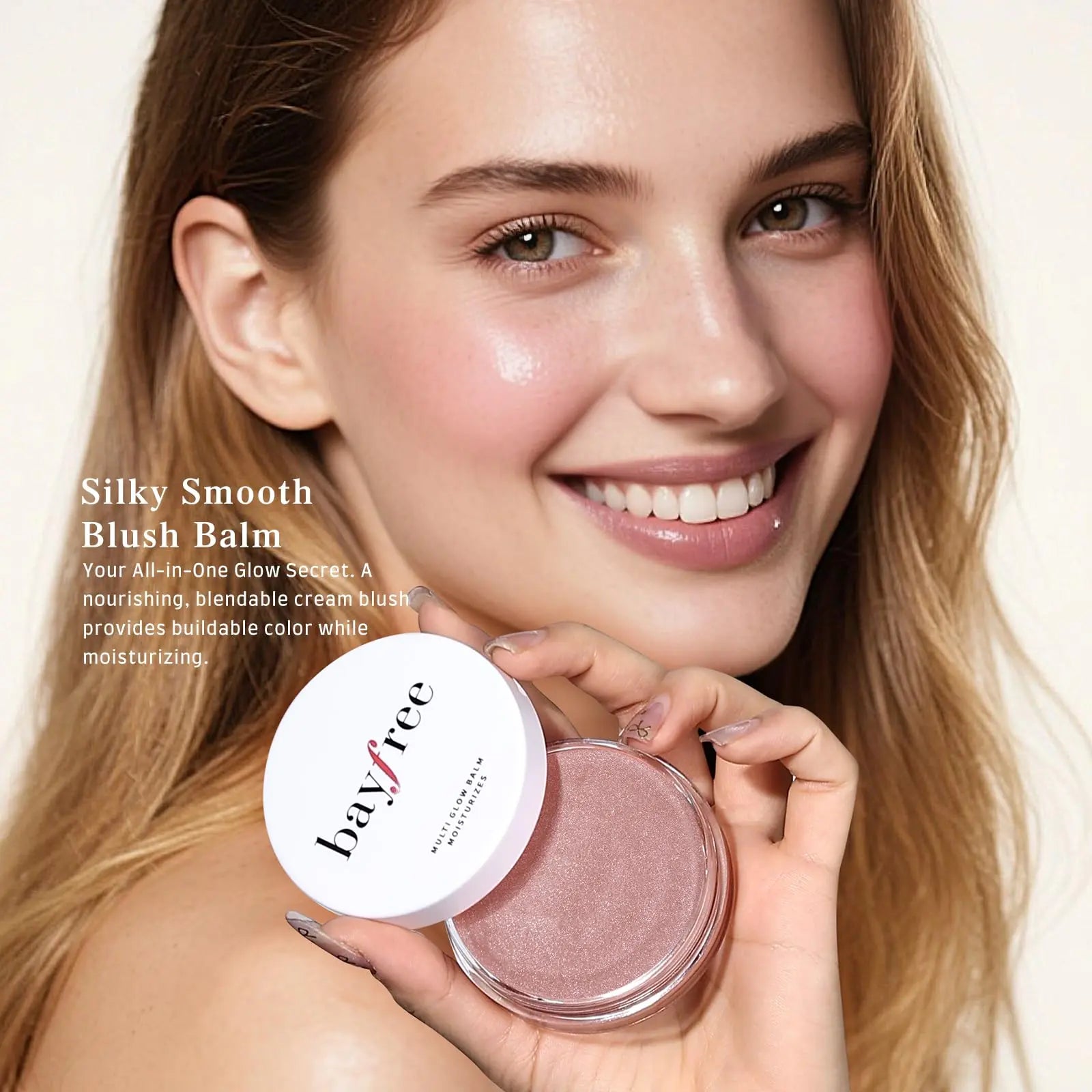 bayfree Multi Glow Balm, Cream Blush for Cheeks, Blush Balm Face Makeup, Radiant Finish, Hydrating, Creamy, Lightweight & Blendable Color, Face Makeup 0.63 Oz bayfree uk supplements