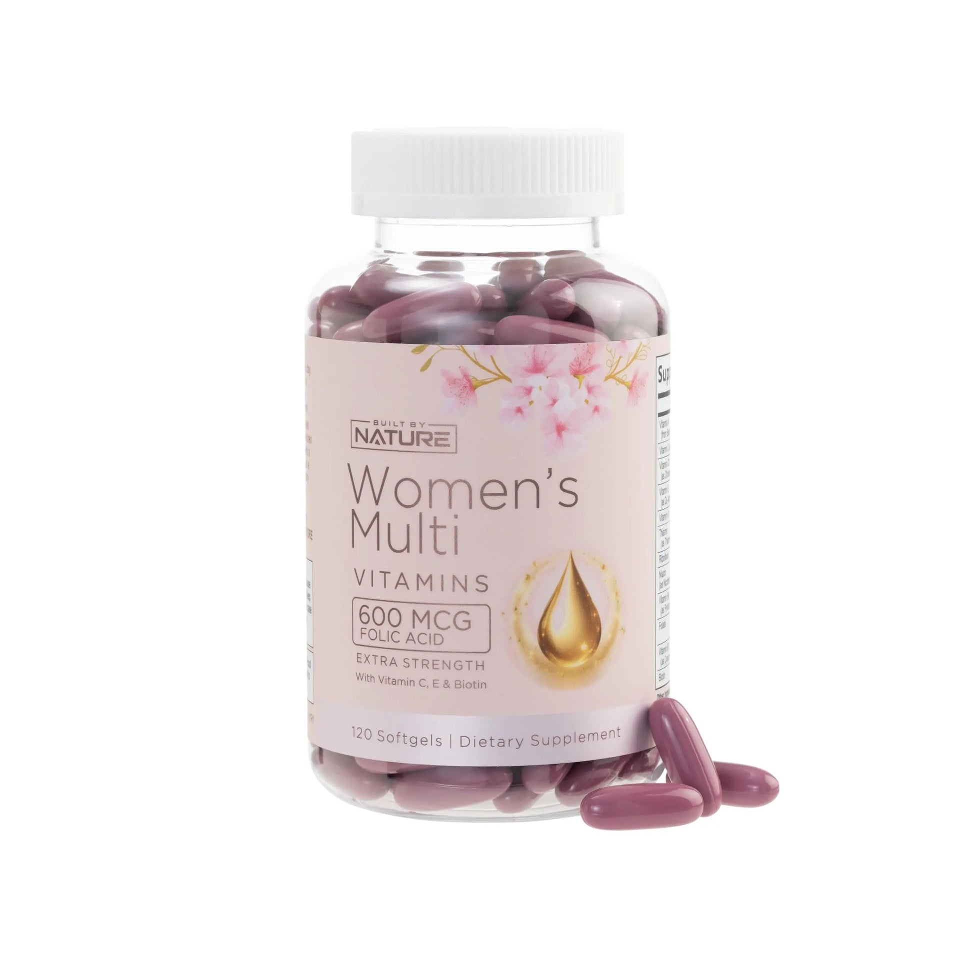 Built by Nature Vitamins for Women – Women's Complete Daily Multivitamin Supplement with A, B, C, D, E, Iron, Calcium, Magnesium and Multi Minerals Built by Nature uk supplements