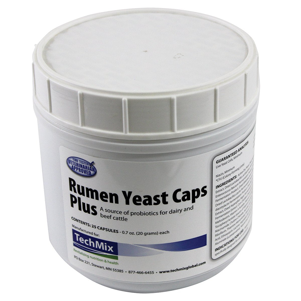 Rumen Yeast Caps, 25 Tablets TECH - MIX INC. uk supplements