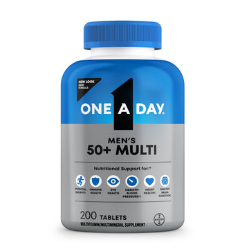 One A Day Men’s 50+ Healthy Advantage Multivitamin, Multivitamin for Men with Vitamins A, C, E, B6, B12, Calcium and Vitamin D ONE A DAY uk supplements