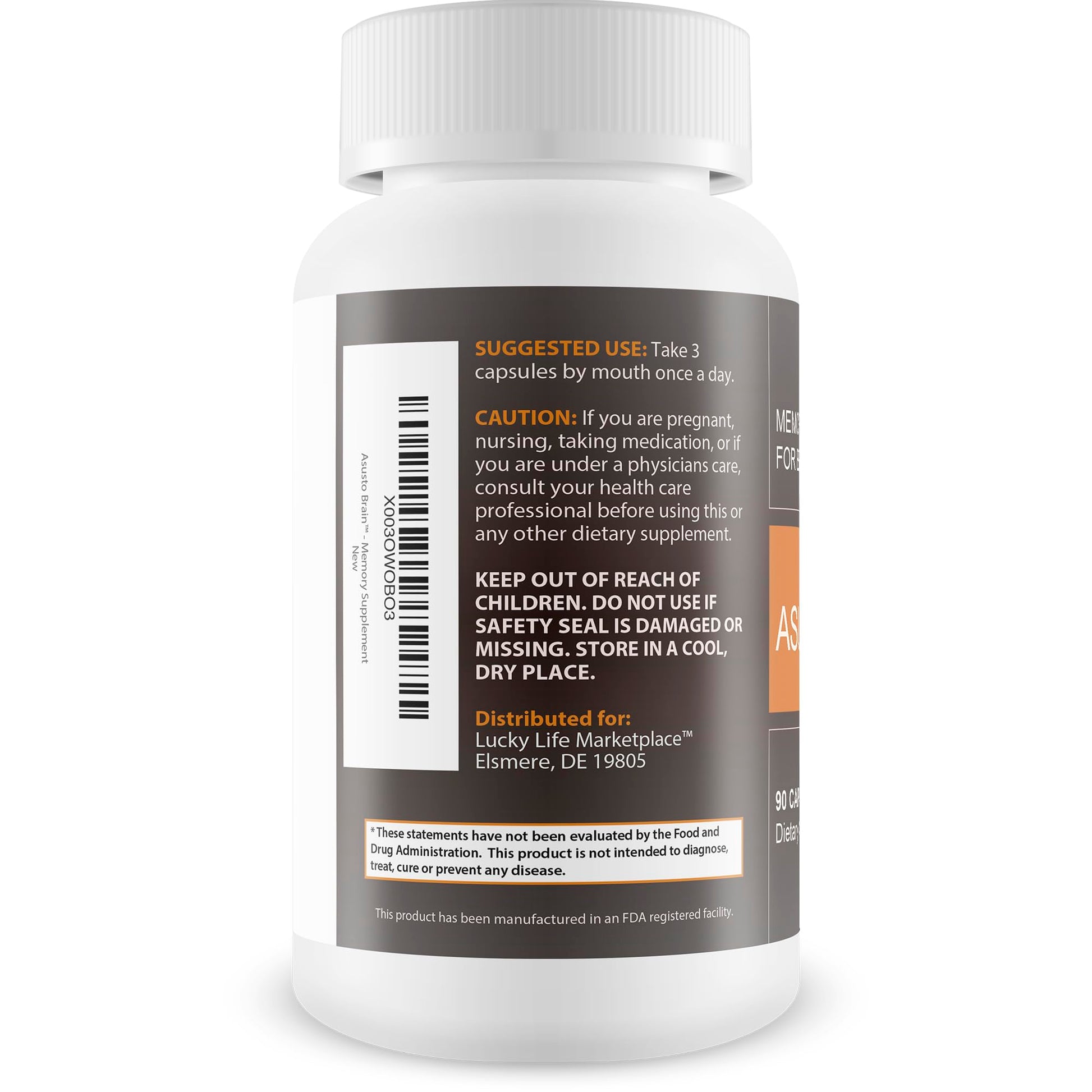 Asusto Memory Supplement for Brain - Improved Capsule Formula - Natural Brain, Memory, & Focus Support - Brain Support - Brain Supplement - Nootropic - Natural Asusto Sandalwood Improved Formula Generic uk supplements