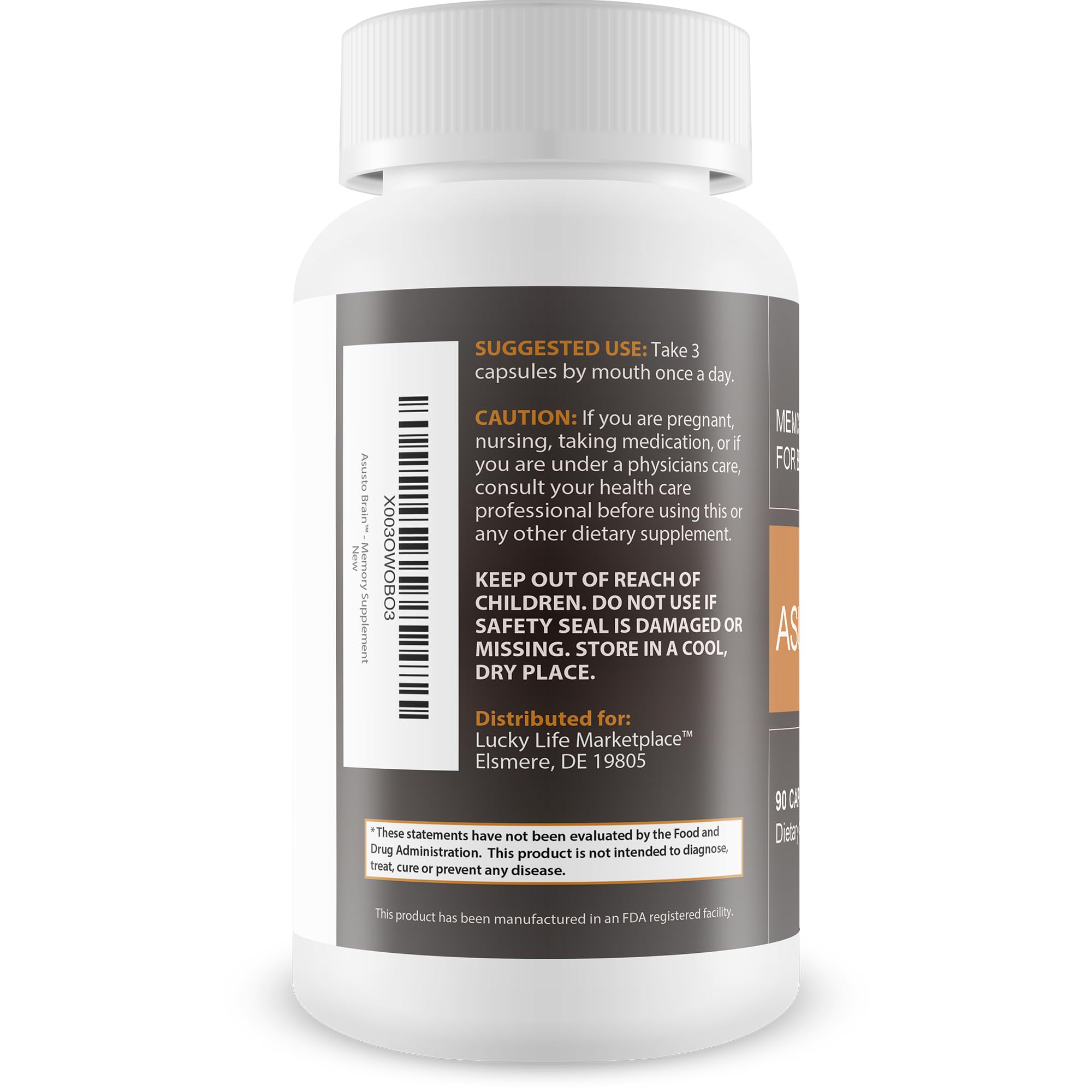 Asusto Memory Supplement for Brain - Improved Capsule Formula - Natural Brain, Memory, & Focus Support - Brain Support - Brain Supplement - Nootropic - Natural Asusto Sandalwood Improved Formula Generic uk supplements