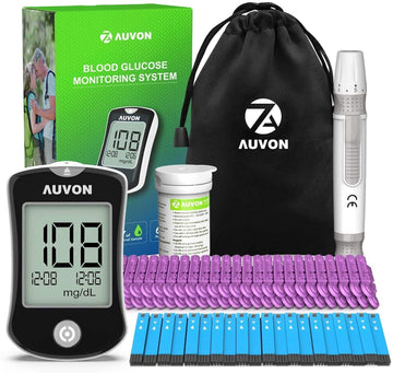 AUVON Blood Glucose Monitor Kit, High Accuracy Blood Sugar Test Kit AUVON uk supplements